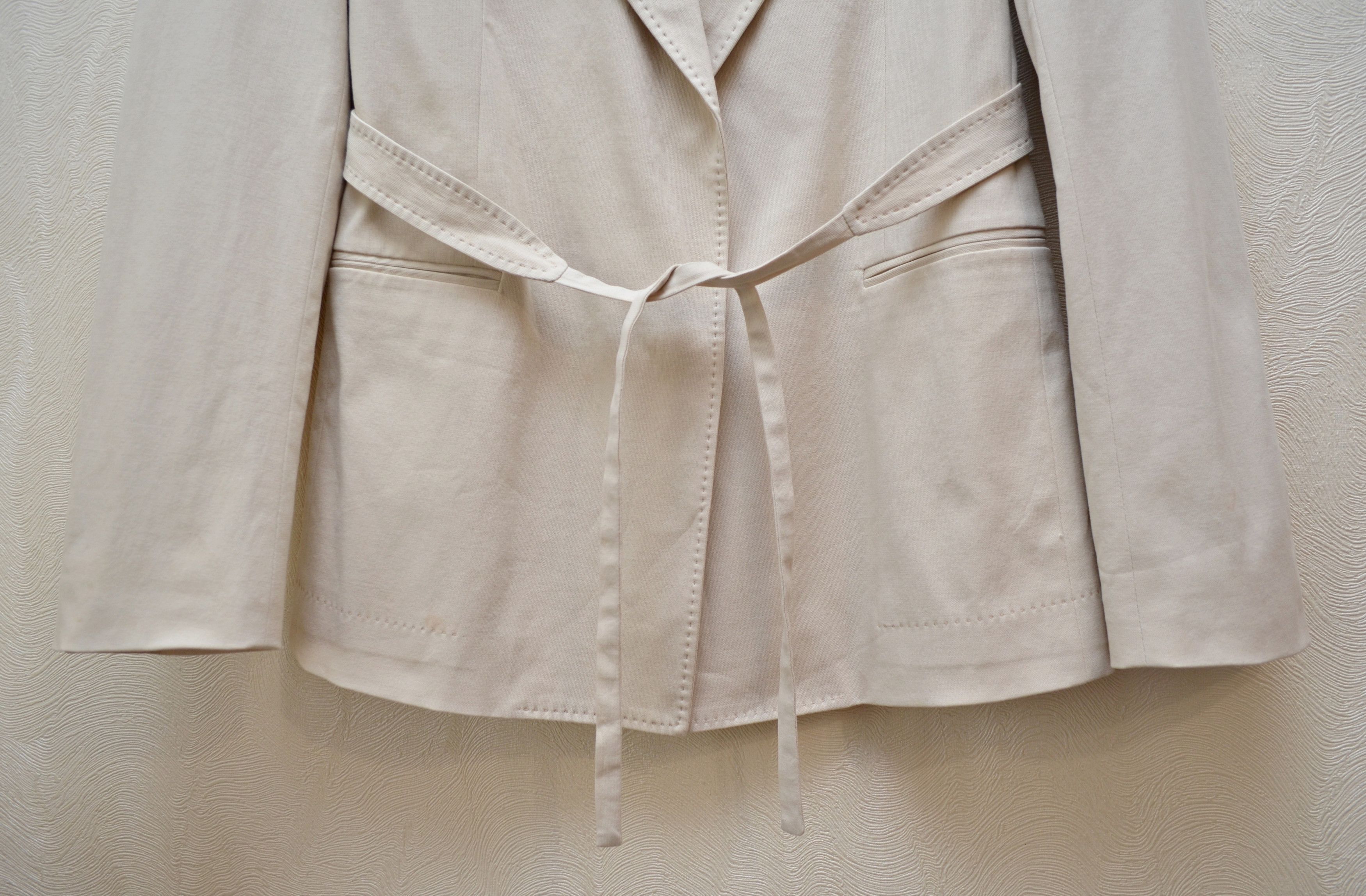 Maison Margiela MM4 Maison Martin Margiela 4 Archive Blazer SS10 Beige RARE Size XS / US 0-2 / IT 36-38 - 3 Thumbnail