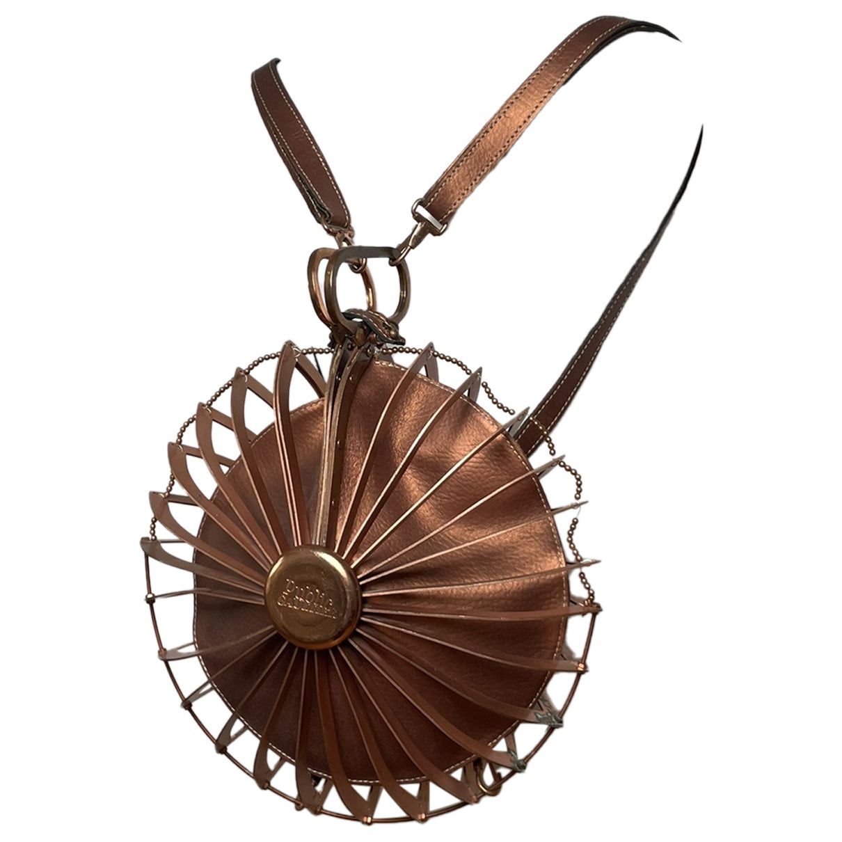 Jean Paul Gaultier Brown Leather Handbag Size ONE SIZE - 1 Thumbnail