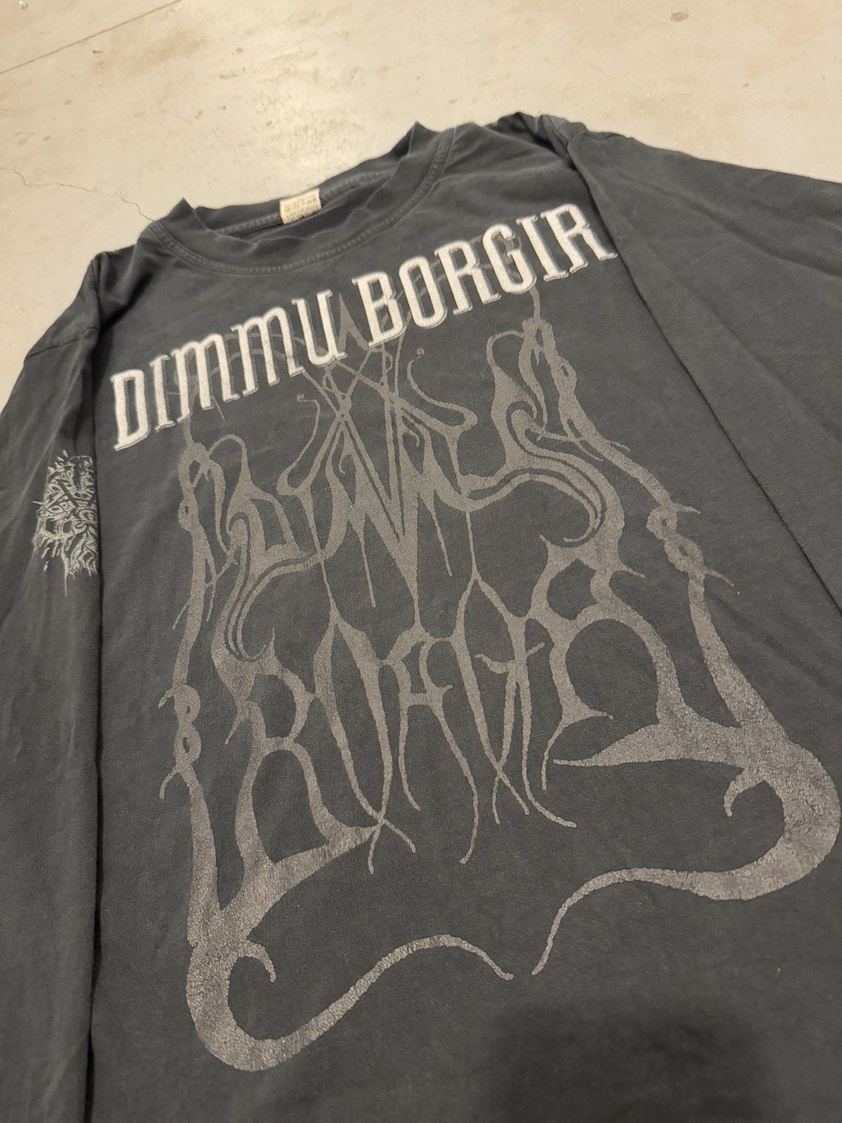Band Tees × Vintage *RARE* VTG DIMMU BORGIR BLACK METAL BAND TEE EURO 90s Size US XL / EU 56 / 4 - 9 Thumbnail