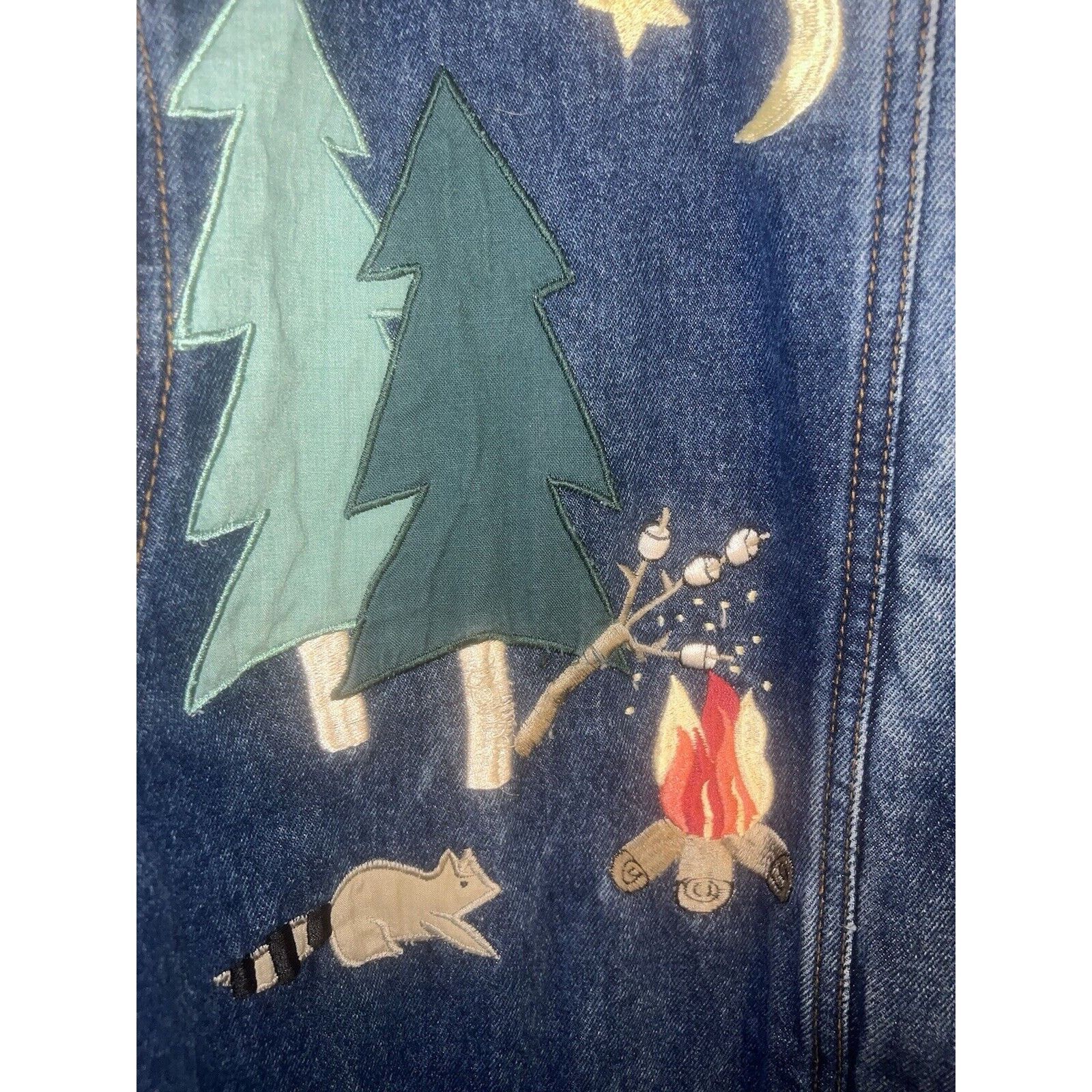 Other Christopher & Banks Women’s Denim Jacket Blue Large VINTAGE Size L / US 10 / IT 46 - 2 Thumbnail