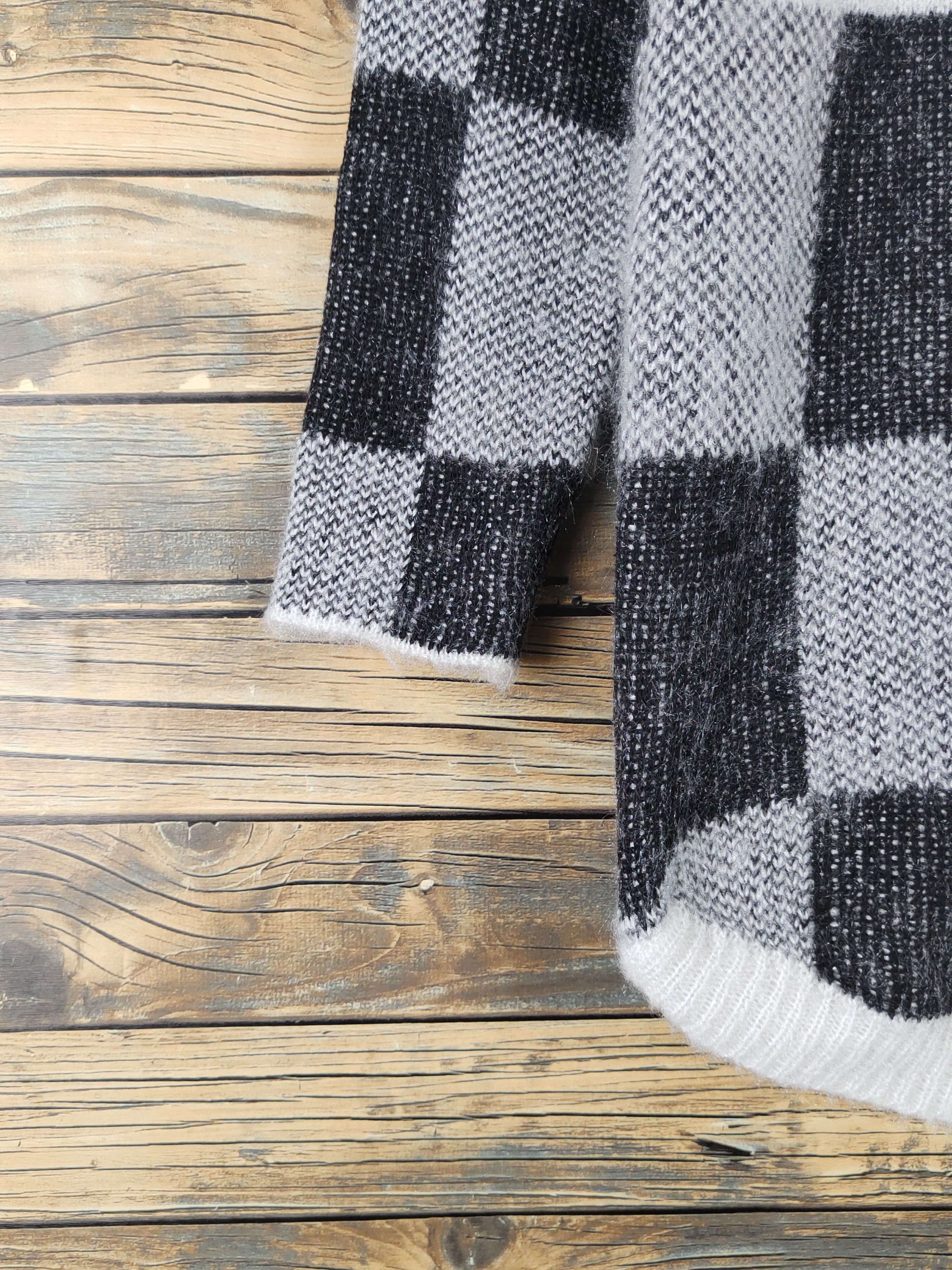 Homespun Knitwear Japanese Brand Black White Knitwear Sweatshirts #W1643 Size M / US 6-8 / IT 42-44 - 4 Thumbnail