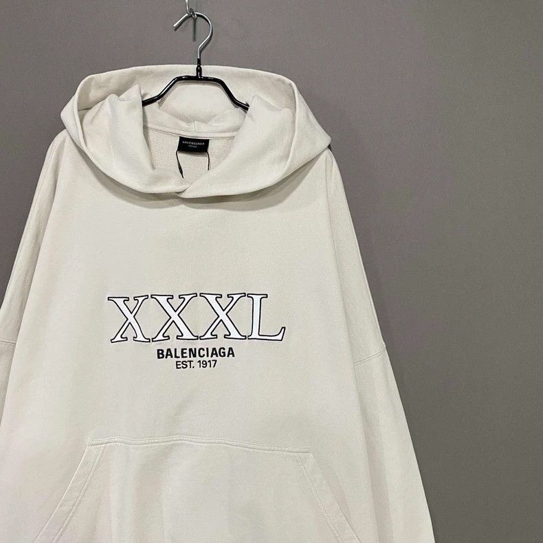 Balenciaga Balenciaga Off-white XXXL hoodie Size US M / EU 48-50 / 2 - 2 Thumbnail