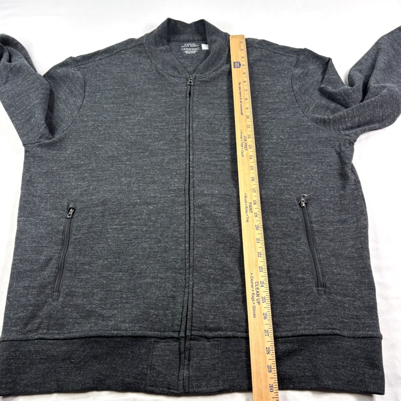 Polo Ralph Lauren Polo Ralph Lauren Mens Jacket Gray Full Zip Bomber XL Casual Mid-Length Nylon Cotton Blend Full Zip Logo Size US XL / EU 56 / 4 - 7 Thumbnail