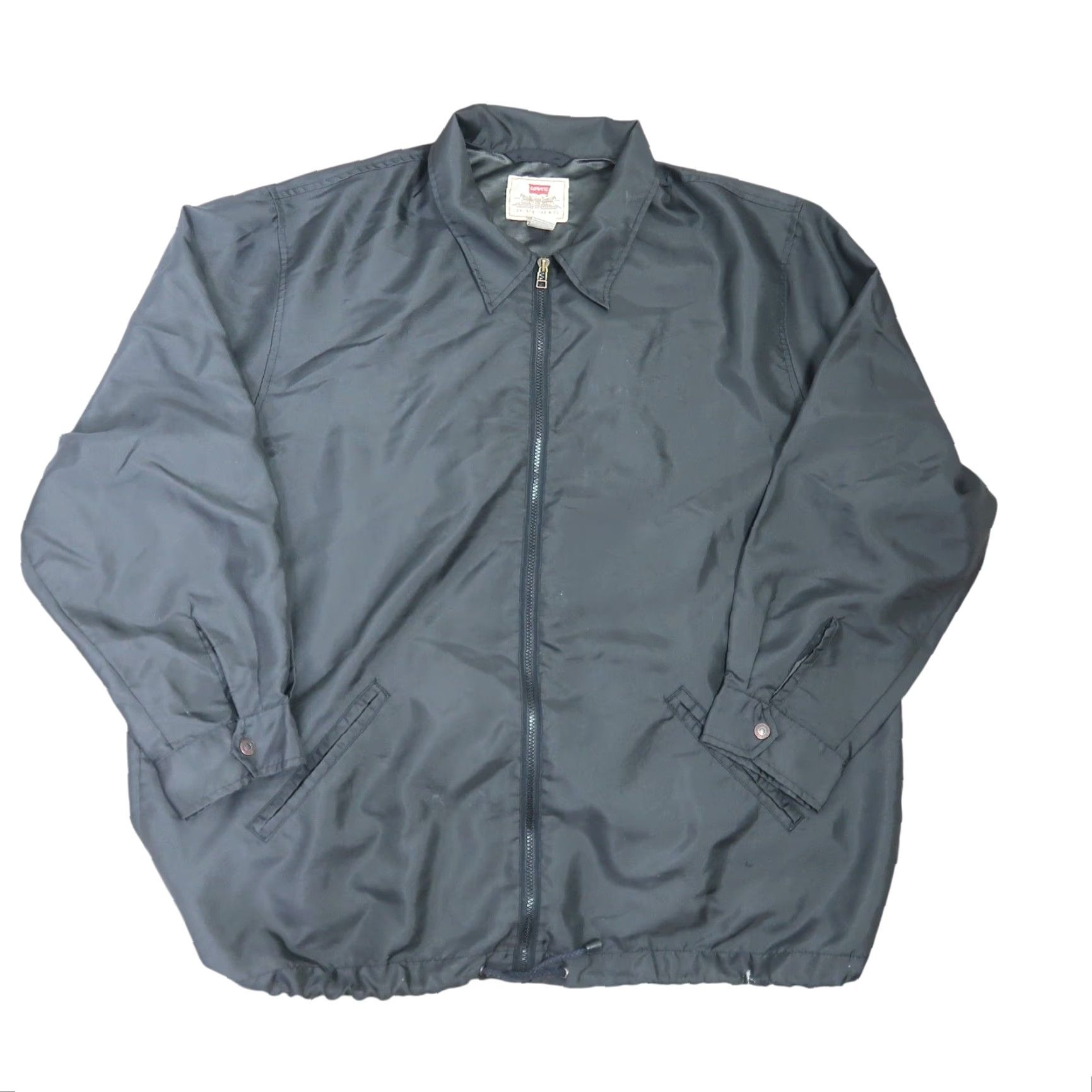 Levi's VINTAGE Levi's Black Nylon Windbreaker Zip Front Jacket Mens Large Size US L / EU 52-54 / 3 - 5 Thumbnail