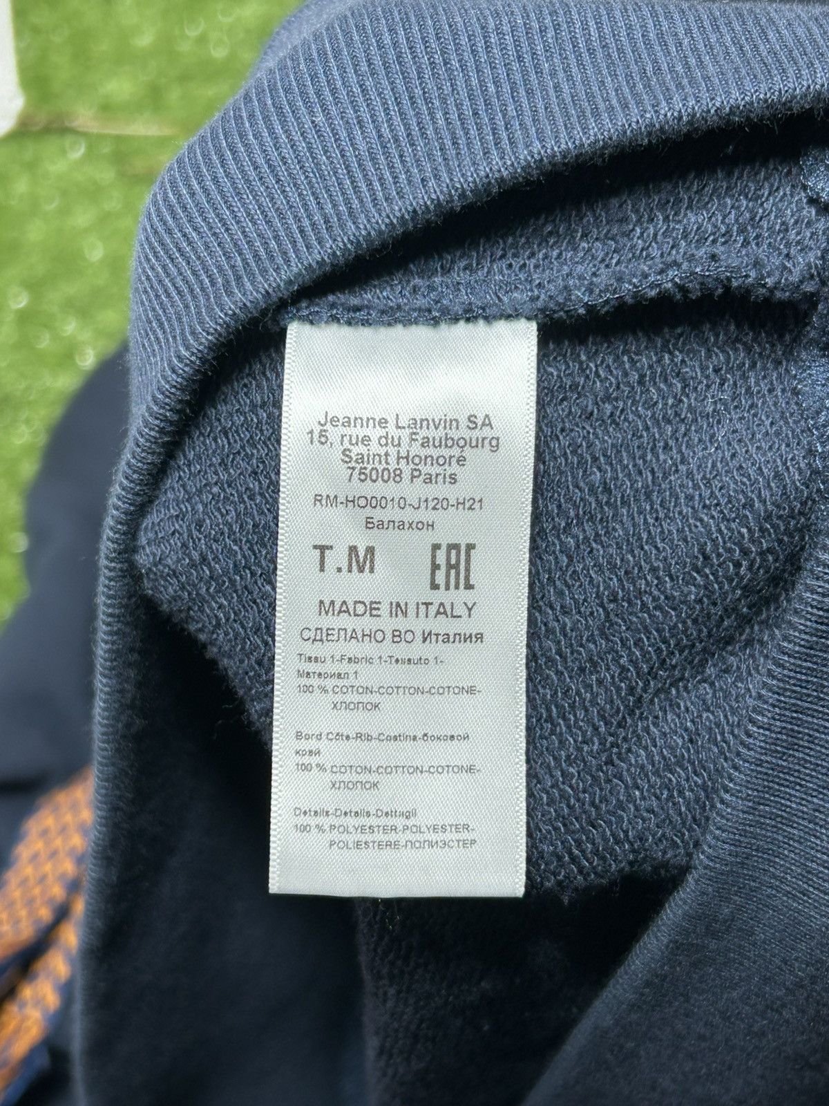 Lanvin Lanvin Navy curb hoodie Size US M / EU 48-50 / 2 - 10 Thumbnail