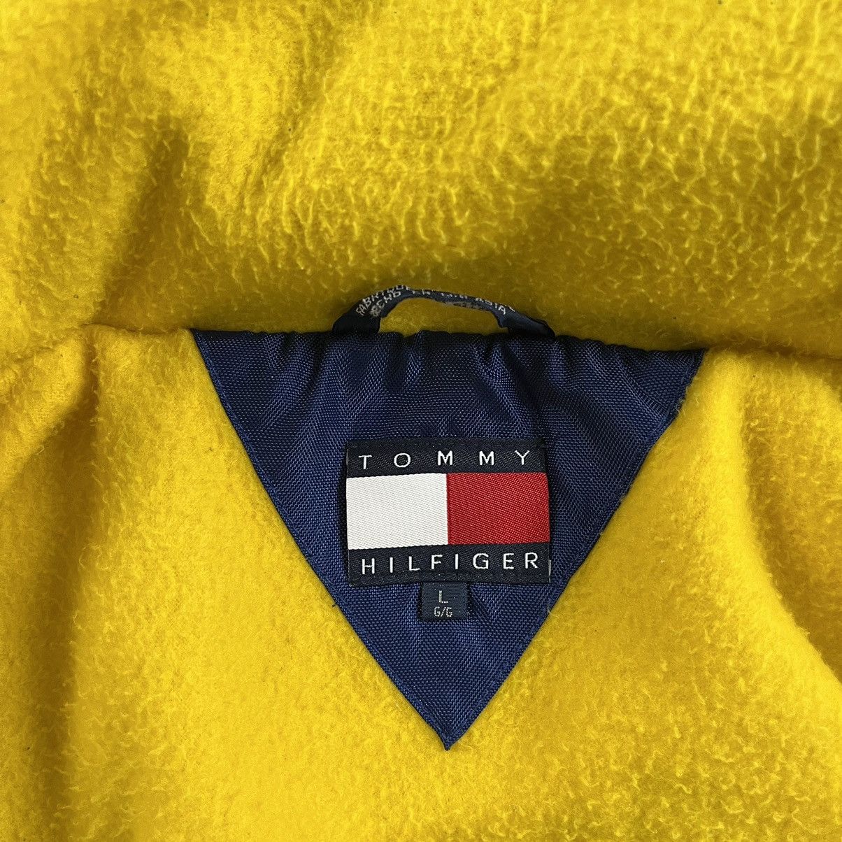 Tommy Hilfiger × Tommy Jeans × Wu-Tang Clan 🔴 Vintage Tommy Hilfiger Jacket Size Large Blue Spell Out Size US L / EU 52-54 / 3 - 5 Thumbnail