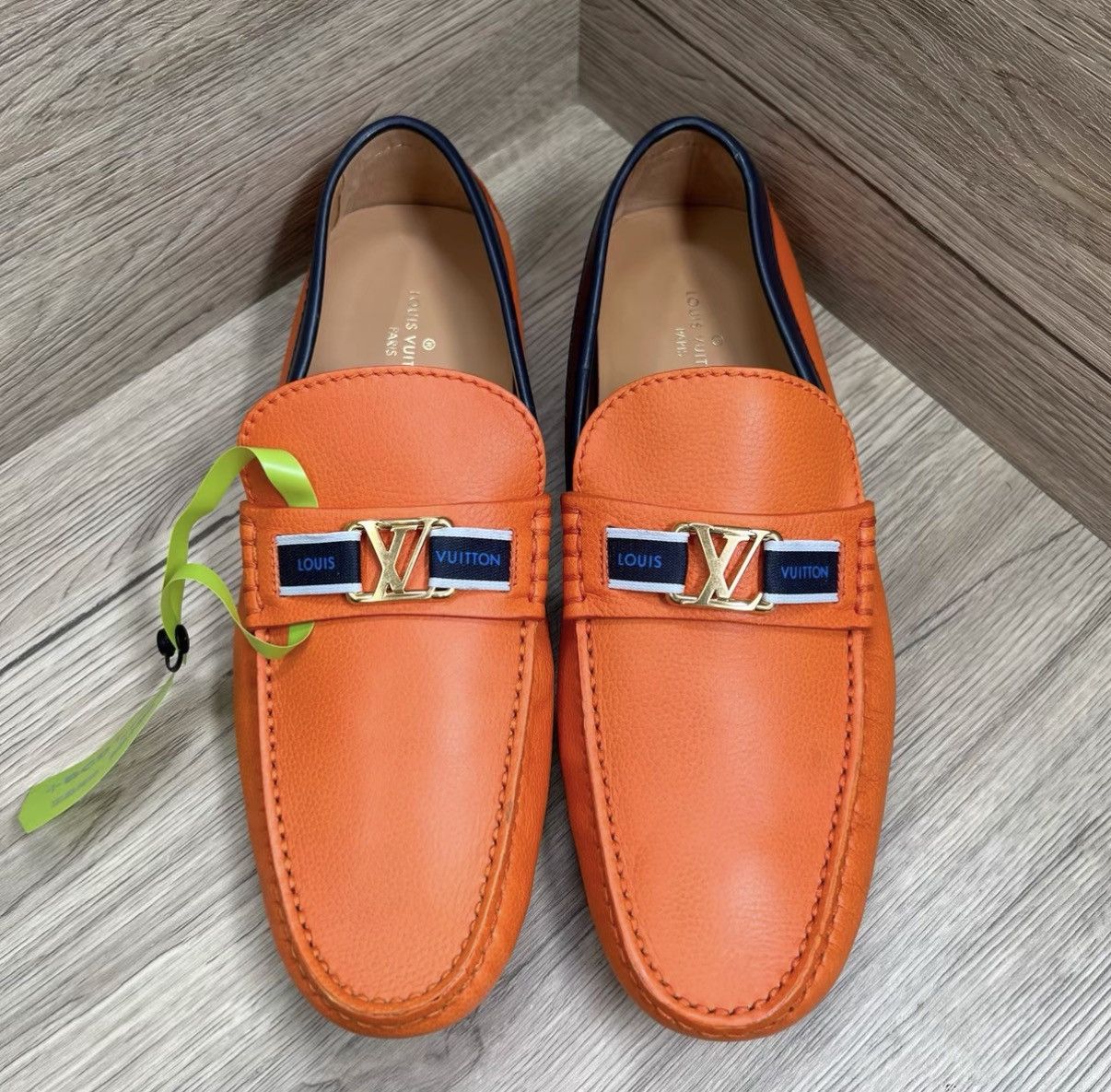 Louis Vuitton Louis Vuitton Hockenheim Leather LV Logo Driving Shoes J41 Size US 8.5 / EU 41-42 - 2 Thumbnail
