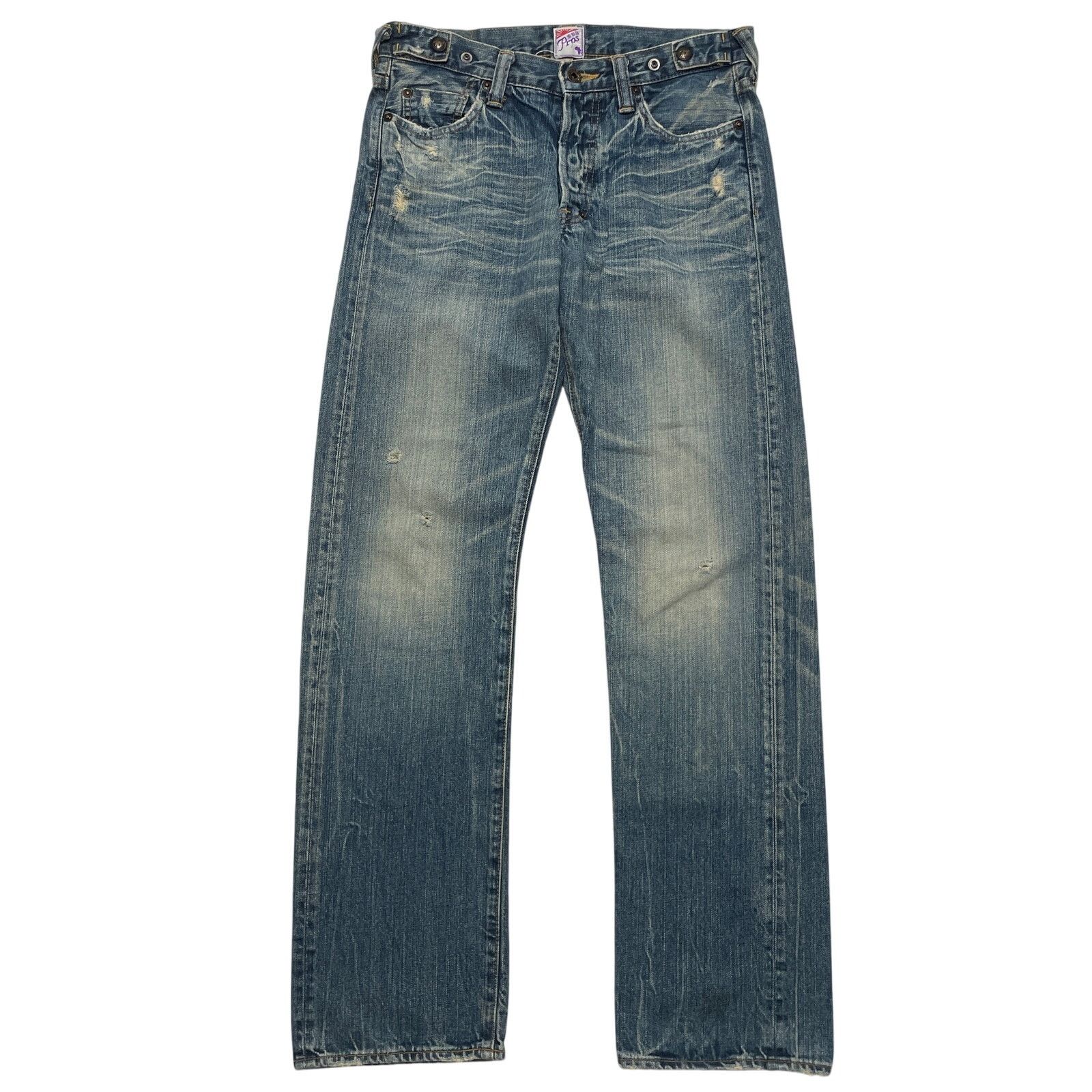 Prps PRPS Barracuda P47P42X Faded Distressed Denim Jeans 30x32 Size US 30 / EU 46 - 1 Thumbnail