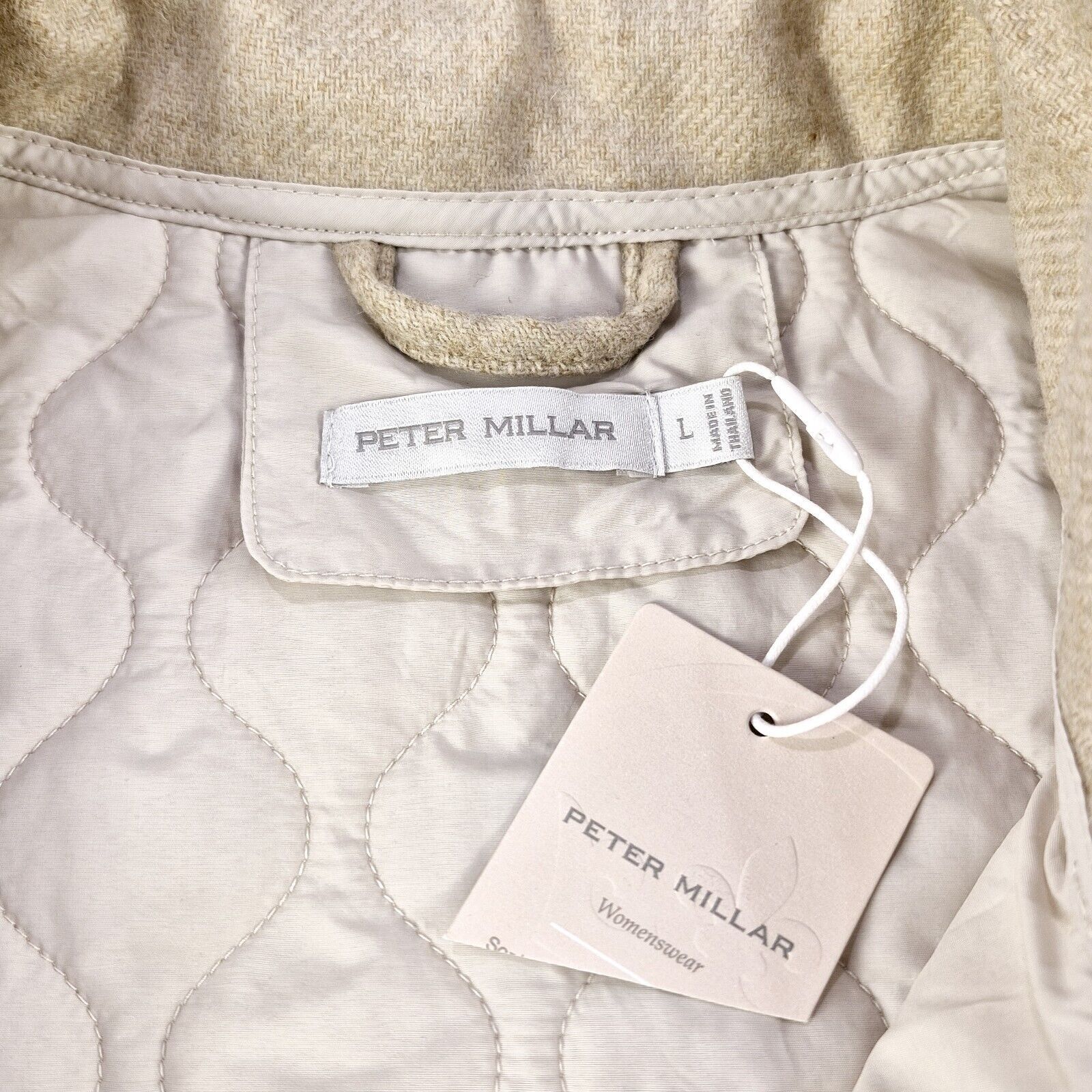 Peter Millar Peter Millar Addison Women's Quilted Vest Size L Beige NWT Size L / US 10 / IT 46 - 12 Thumbnail