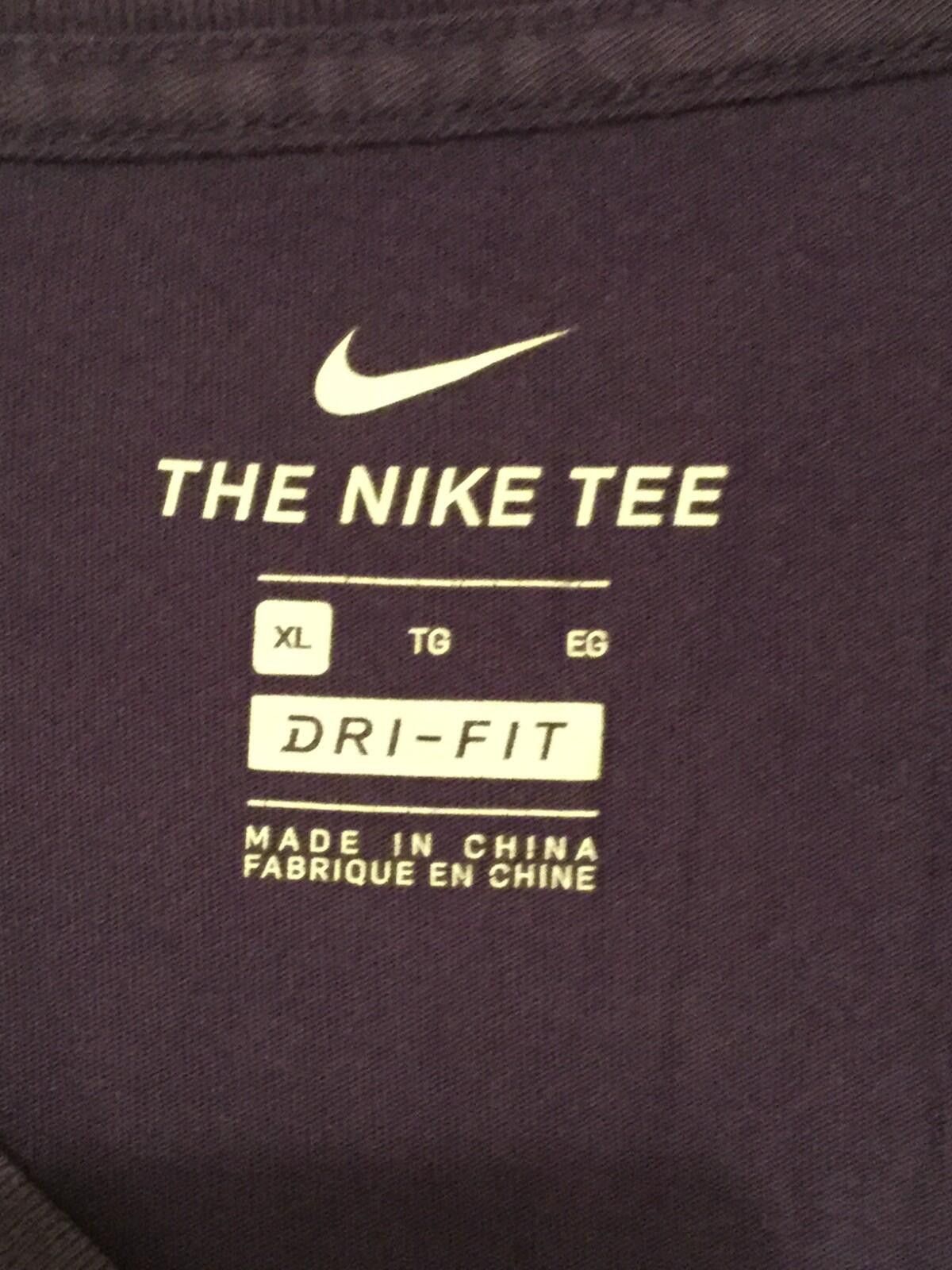Nike Mens Nike Clemson Tigers Short Sleeve T Shirt Purple Medium Size ONE SIZE - 2 Thumbnail