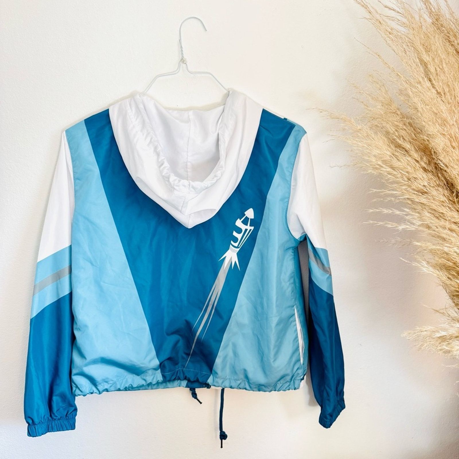 Disney DISNEY Blue White Grey Space Mountain Windbreaker Zip Jacket Size S / US 4 / IT 40 - 5 Thumbnail