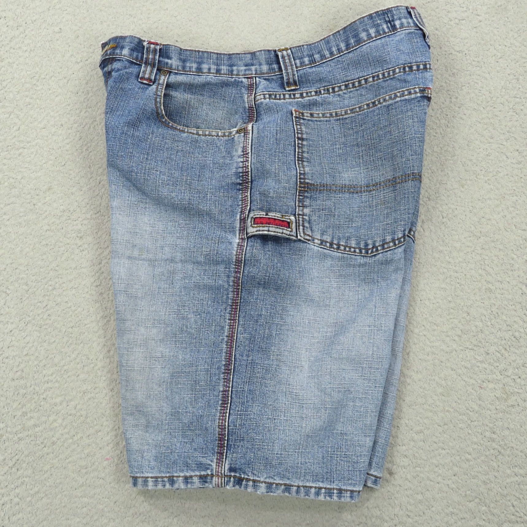 Vintage VTG US Polo Assn. Jean Shorts Men 36 Bermuda 90s Baggy Grunge Flag Denim Blue Casual Casual Size US M / EU 48-50 / 2 - 3 Thumbnail