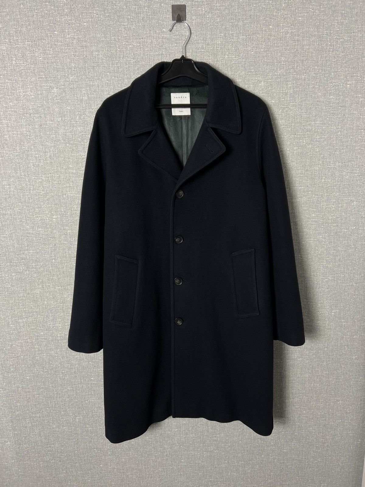 Sandro Sandro Paris Wool Blend Oversized Town Coat Size US L / EU 52-54 / 3 - 2 Thumbnail