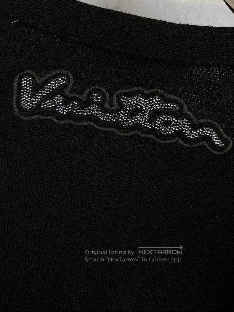 Louis Vuitton Louis Vuitton Black Astronaut Rhinestone Logo Cardigan. Size US L / EU 52-54 / 3 - 3 Thumbnail