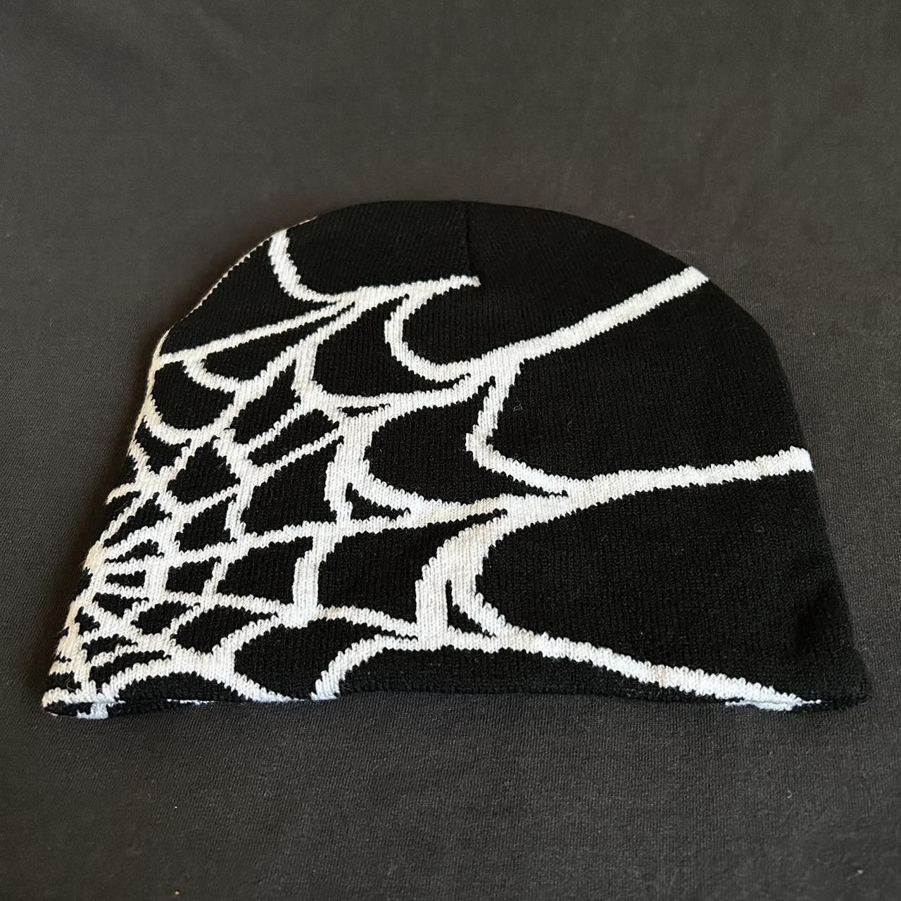 Vintage Y2K 2000s Style Spider Web All Over Print Skater Beanie Size ONE SIZE - 5 Thumbnail