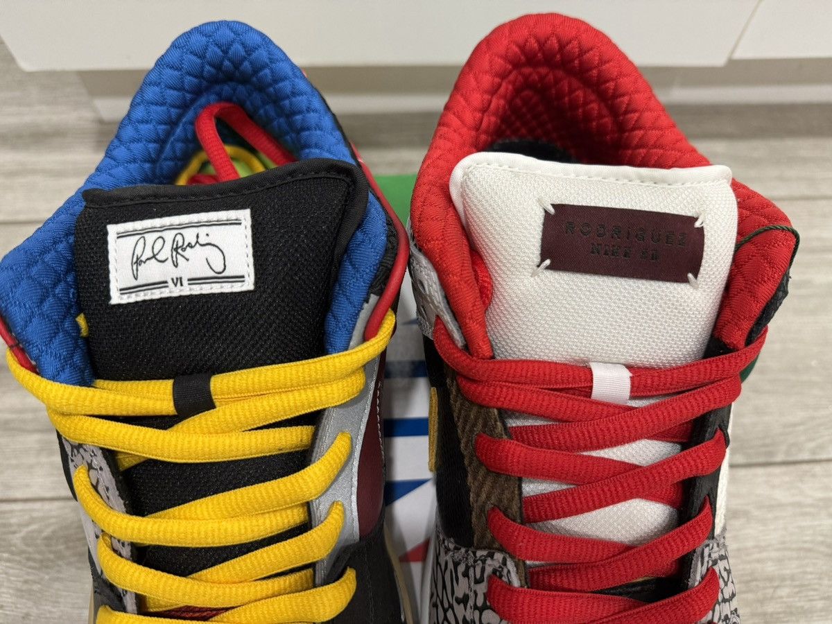 Nike Nike SB Dunk Low Pro QS What The Paul Red Black Noir Sz 12 Size US 12 / EU 45 - 6 Thumbnail
