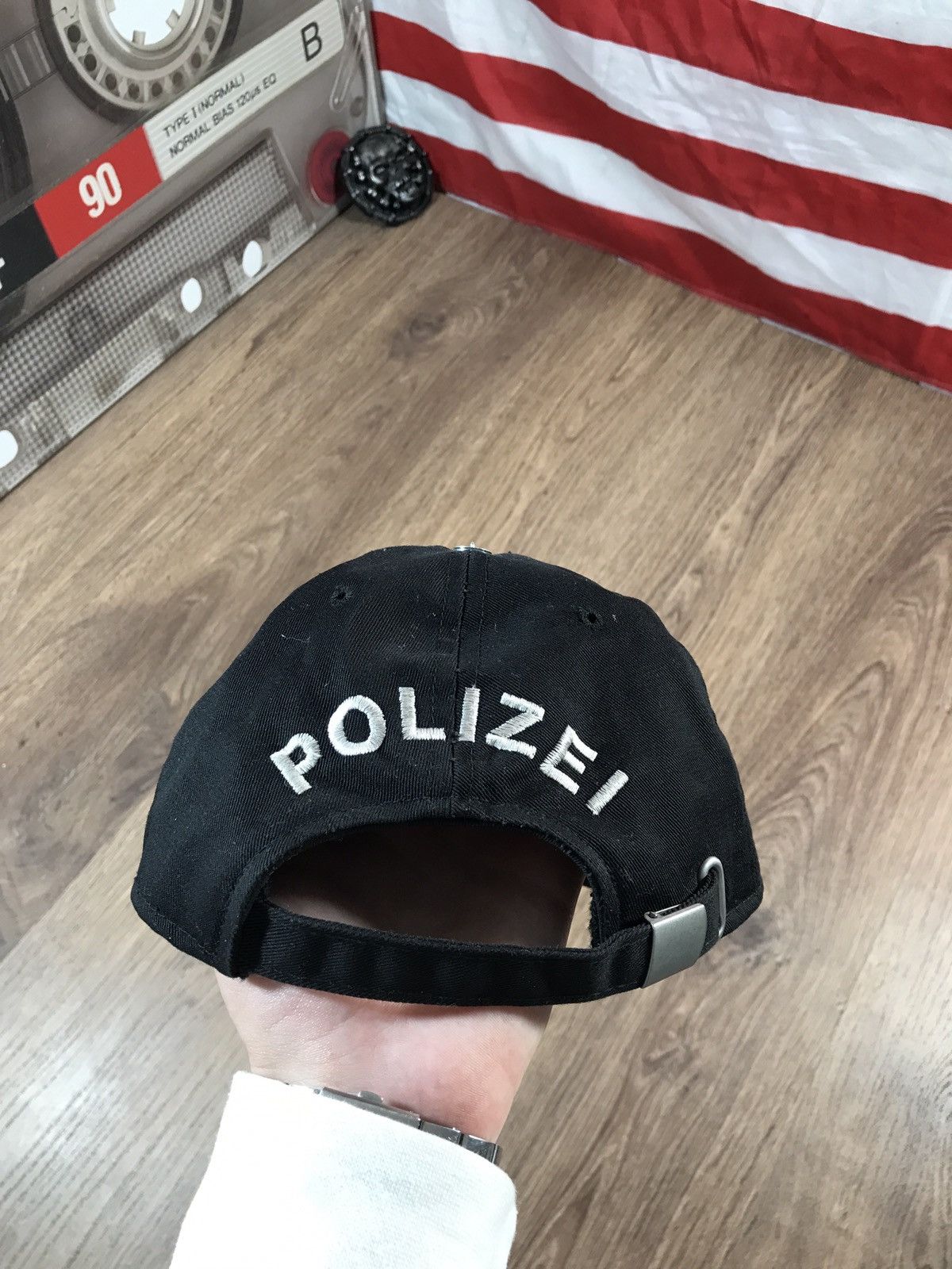 Japanese Brand × Vintage Vintage Polizei Cap Y2K Kanye Vetements Style Size ONE SIZE - 3 Thumbnail
