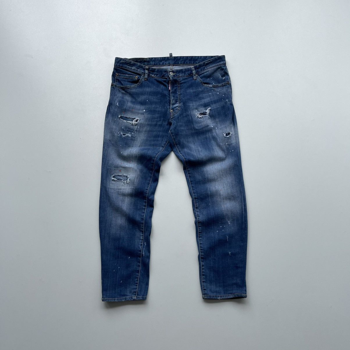 Dsquared2 Dsquared2 Distressed Cool Guy Slim Fit Stretch Jeans Blue Size US 36 / EU 52 - 1 Thumbnail