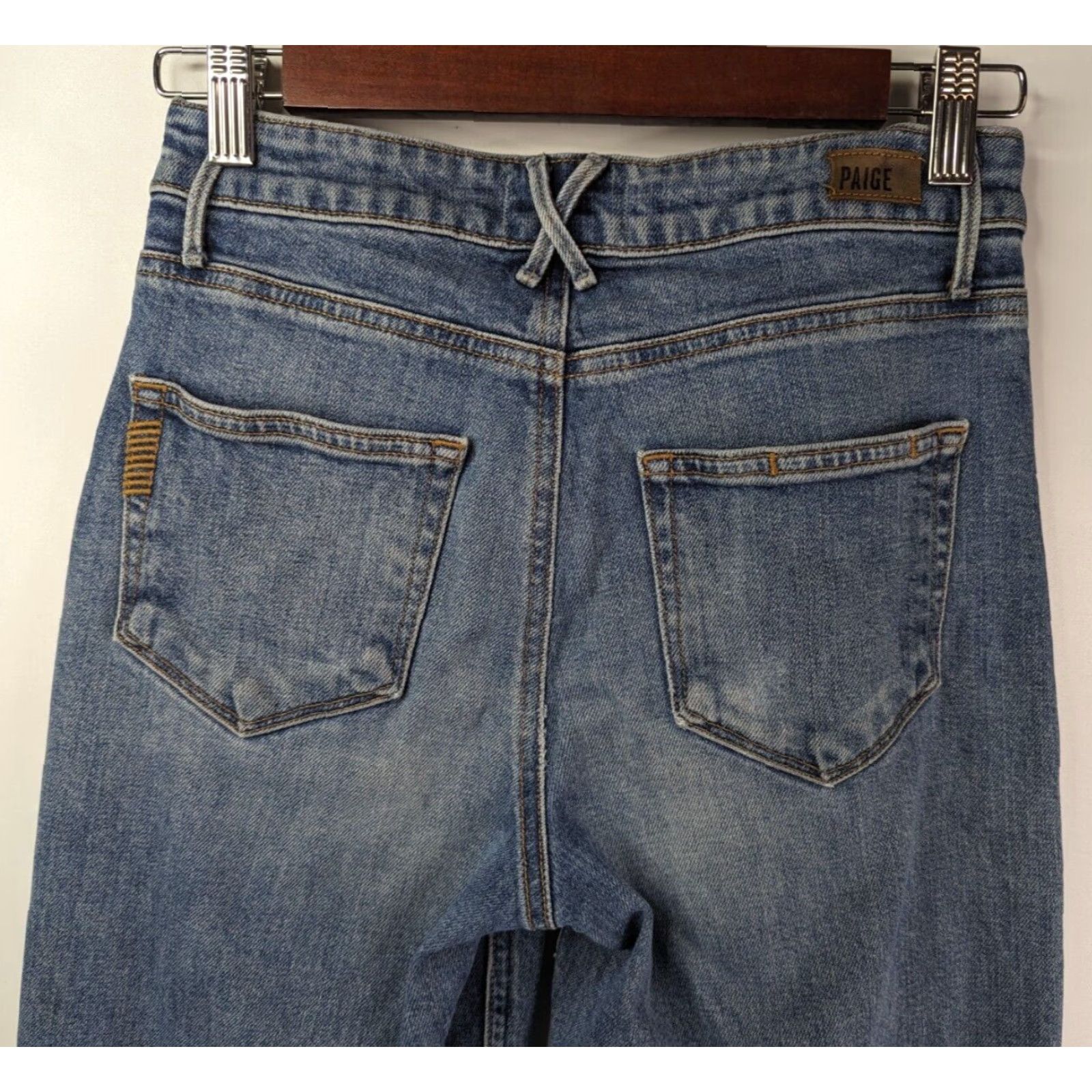 Paige PAIGE Jeans Cropped 5-Pocket Design Denim Vintage? No Size 42" / US 20 - 6 Thumbnail