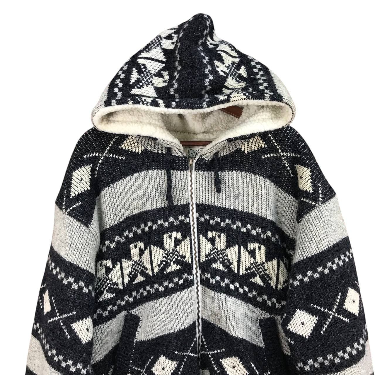 Vintage VINTAGE SABRINA JAPAN NAVAJO AZTEC THICK HOODIE SHERPA Size US L / EU 52-54 / 3 - 2 Thumbnail