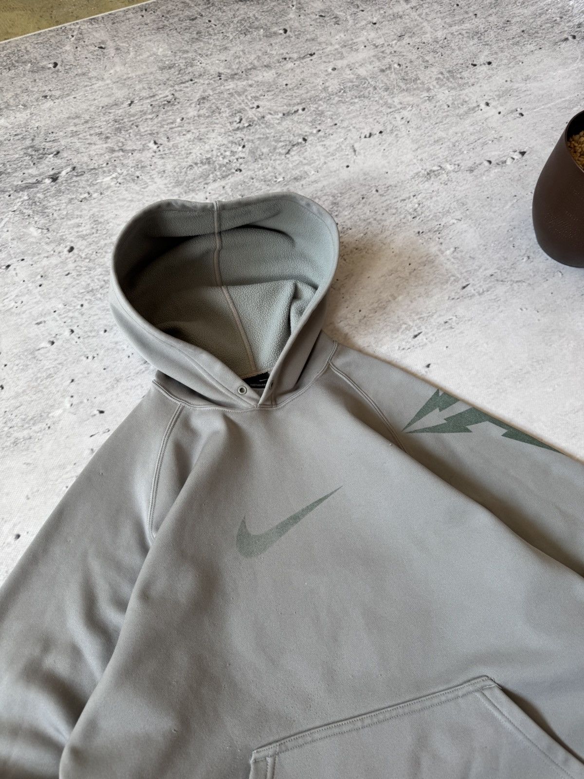 Nike × Vintage NIKE VINTAGE 00s y2k OVERSIZE BAGGY HOODIE CENTER LOGO Size US S / EU 44-46 / 1 - 3 Thumbnail