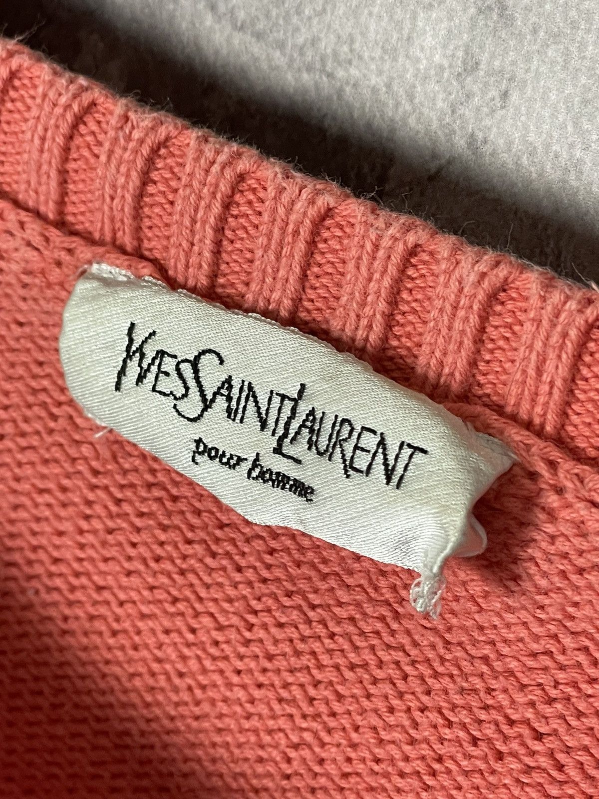 Vintage × Yves Saint Laurent Rare Colour YSL Sweater Knit Beige YSL Knitted Size US XL / EU 56 / 4 - 7 Thumbnail