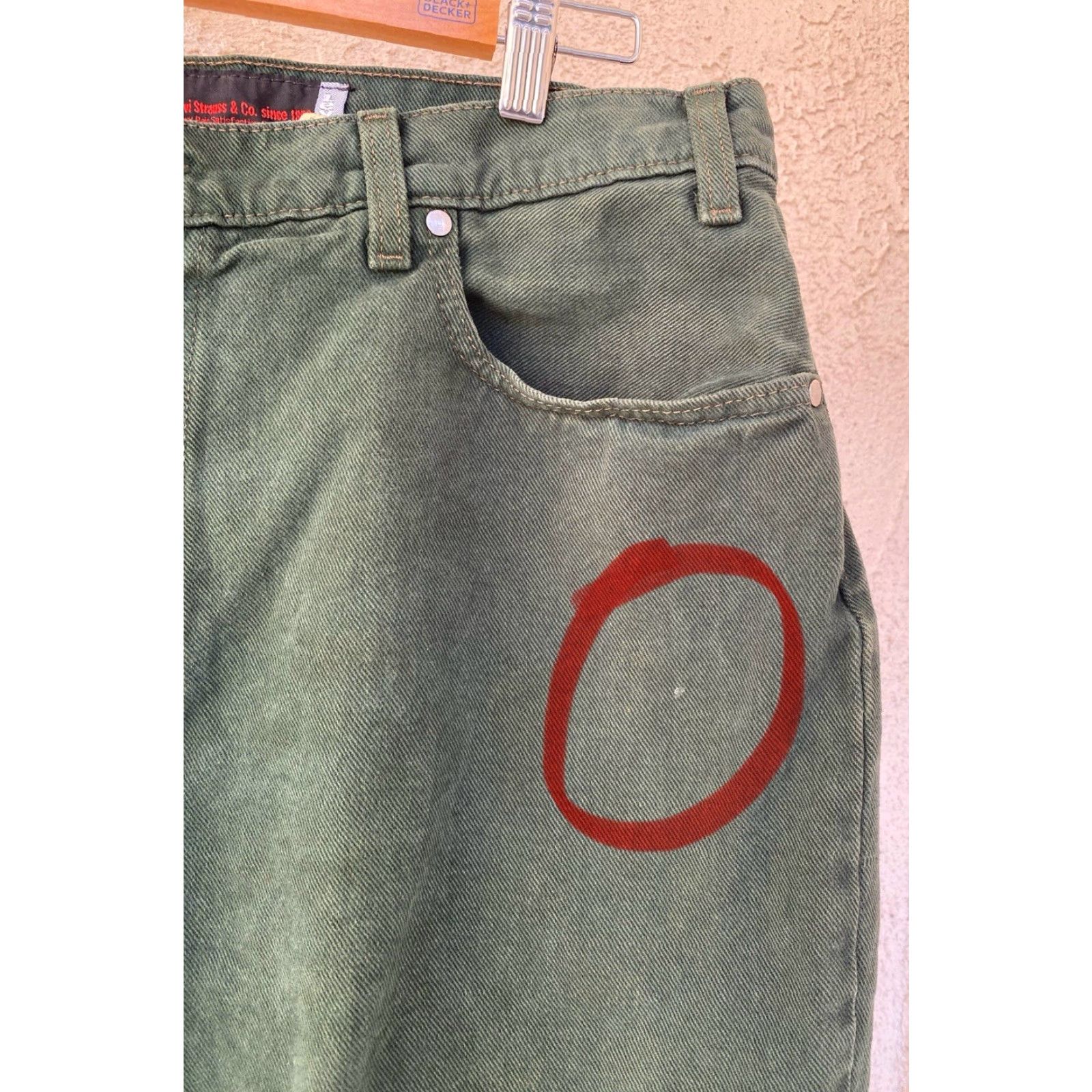 Vintage VINTAGE Levi’s SilverTab Loose Fit Jeans Green Denim 38 25.5 Inseam 5-Pocket USA Grunge 90s Mens Size US 38 / EU 54 - 5 Thumbnail