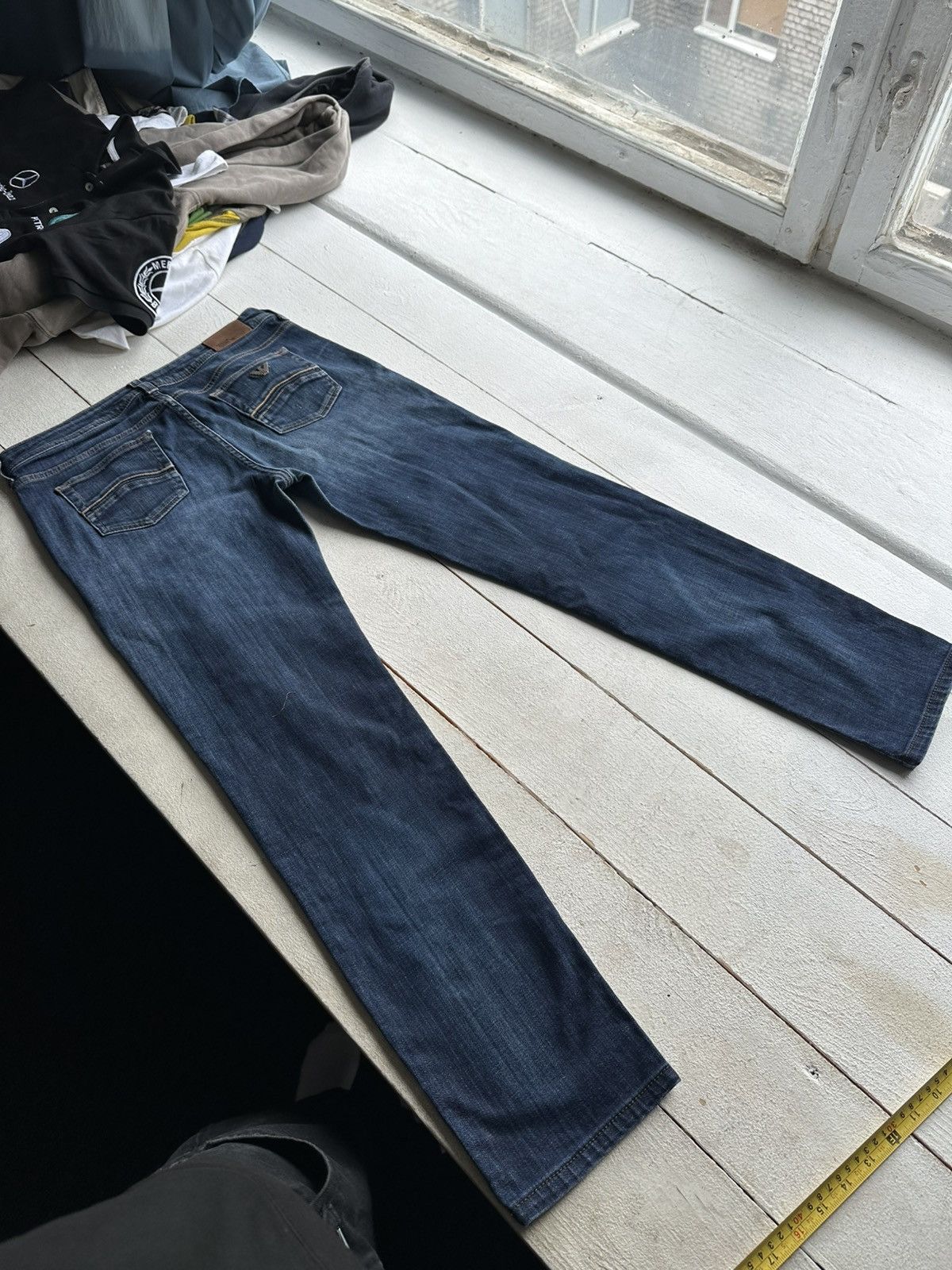 Armani 🚨Gothic Armani Regular Slim relax Flared Jeans Womens Size 32" / US 10 / IT 46 - 14 Thumbnail