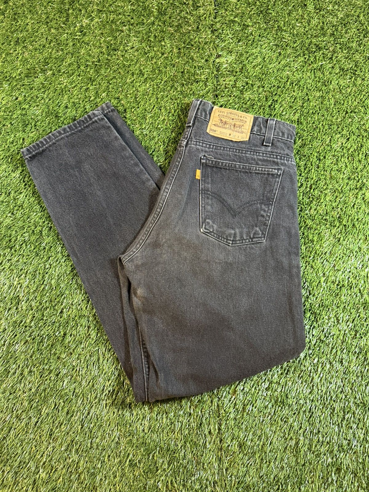Levi's Vintage 90s Faded Black Levis Orange Tab Denim Jean Pants Size US 32 / EU 48 - 1 Thumbnail