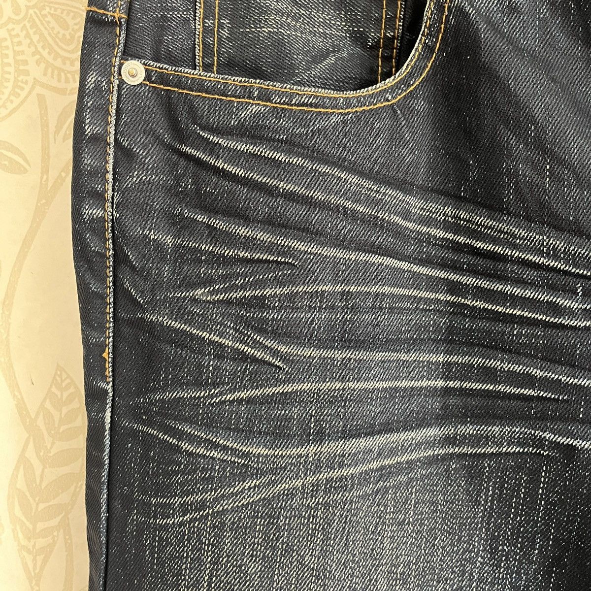 Swagger Acid Wash Faded Black Swagger Buttons Denim Size US 34 / EU 50 - 20 Thumbnail