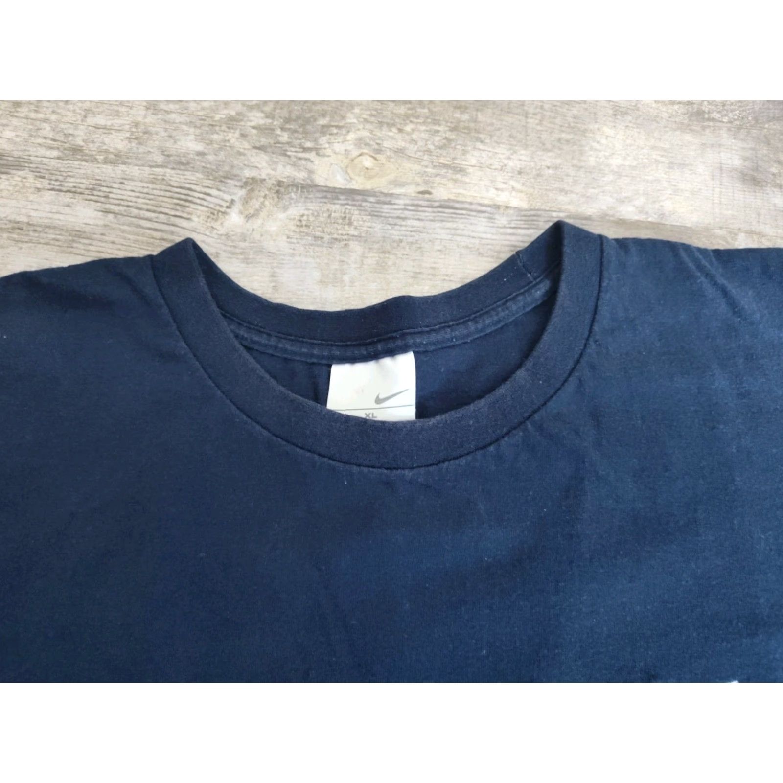 Nike Vintage Nike Y2K Check Logo T-Shirt Men XL Solid Navy Blue Athletic Sports Casual Size US XL / EU 56 / 4 - 5 Thumbnail