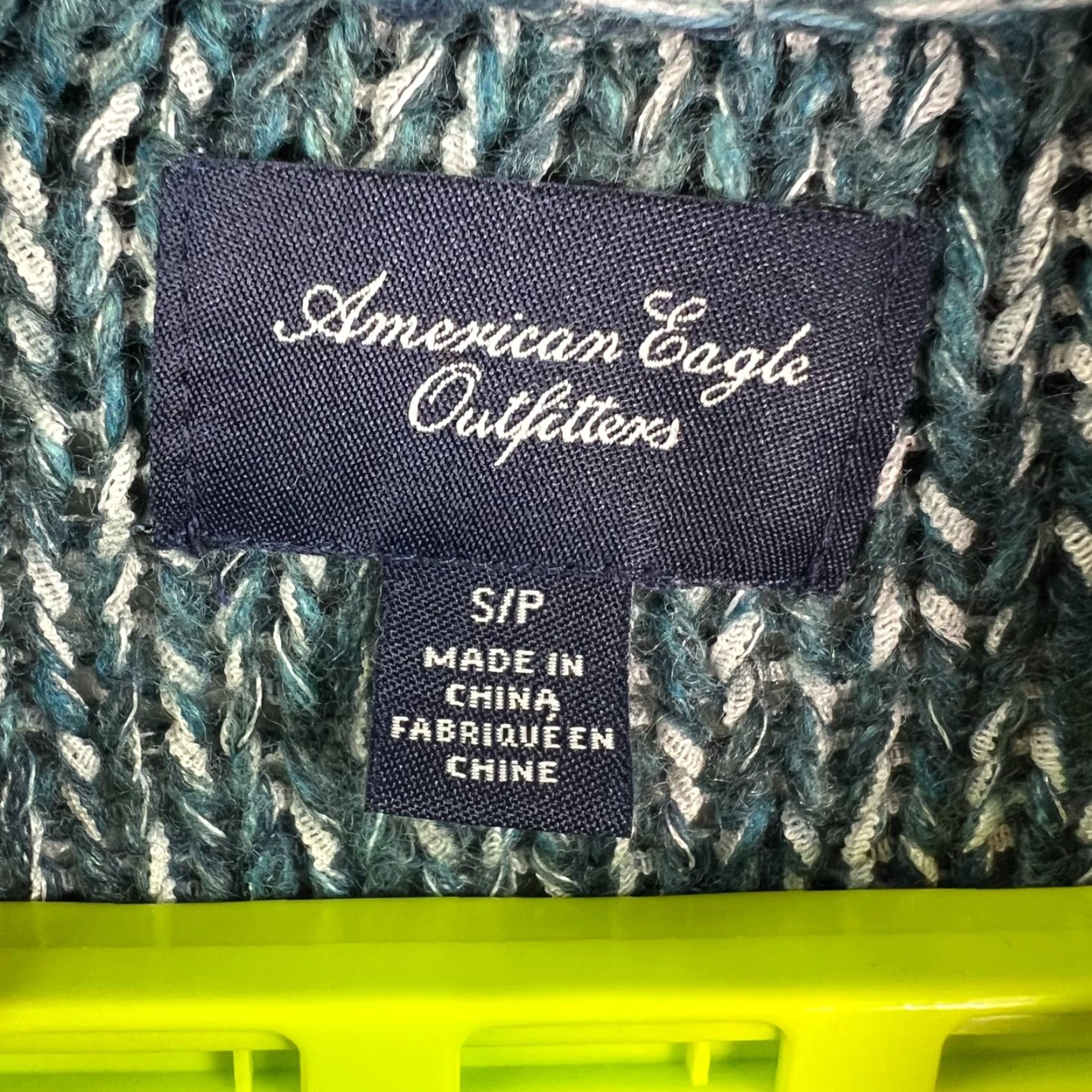 American Eagle Outfitters American Eagle Sweater Womens PS Blue Cowl Neck Long Sleeve Size S / US 4 / IT 40 - 4 Thumbnail