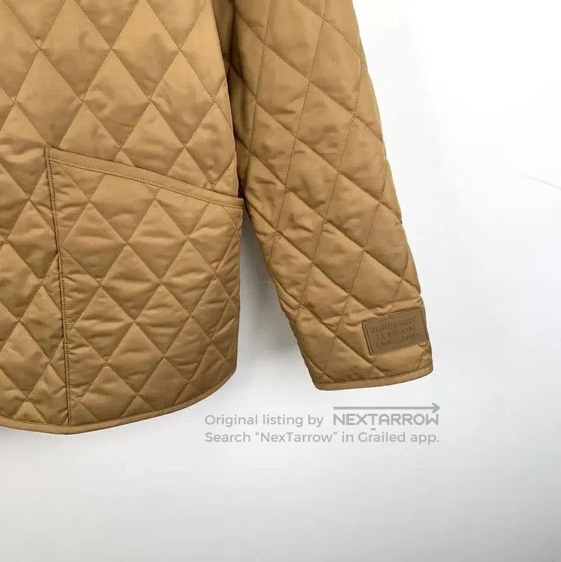 Burberry Burberry Quilted Cotton Jacket in Brown. Size M / US 6-8 / IT 42-44 - 3 Thumbnail