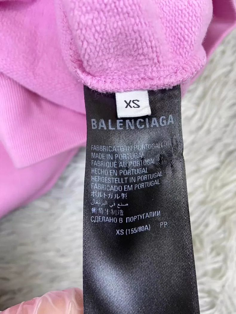Balenciaga Balenciaga Pink reverse logo embroidered sweater Size US XS / EU 42 / 0 - 6 Thumbnail