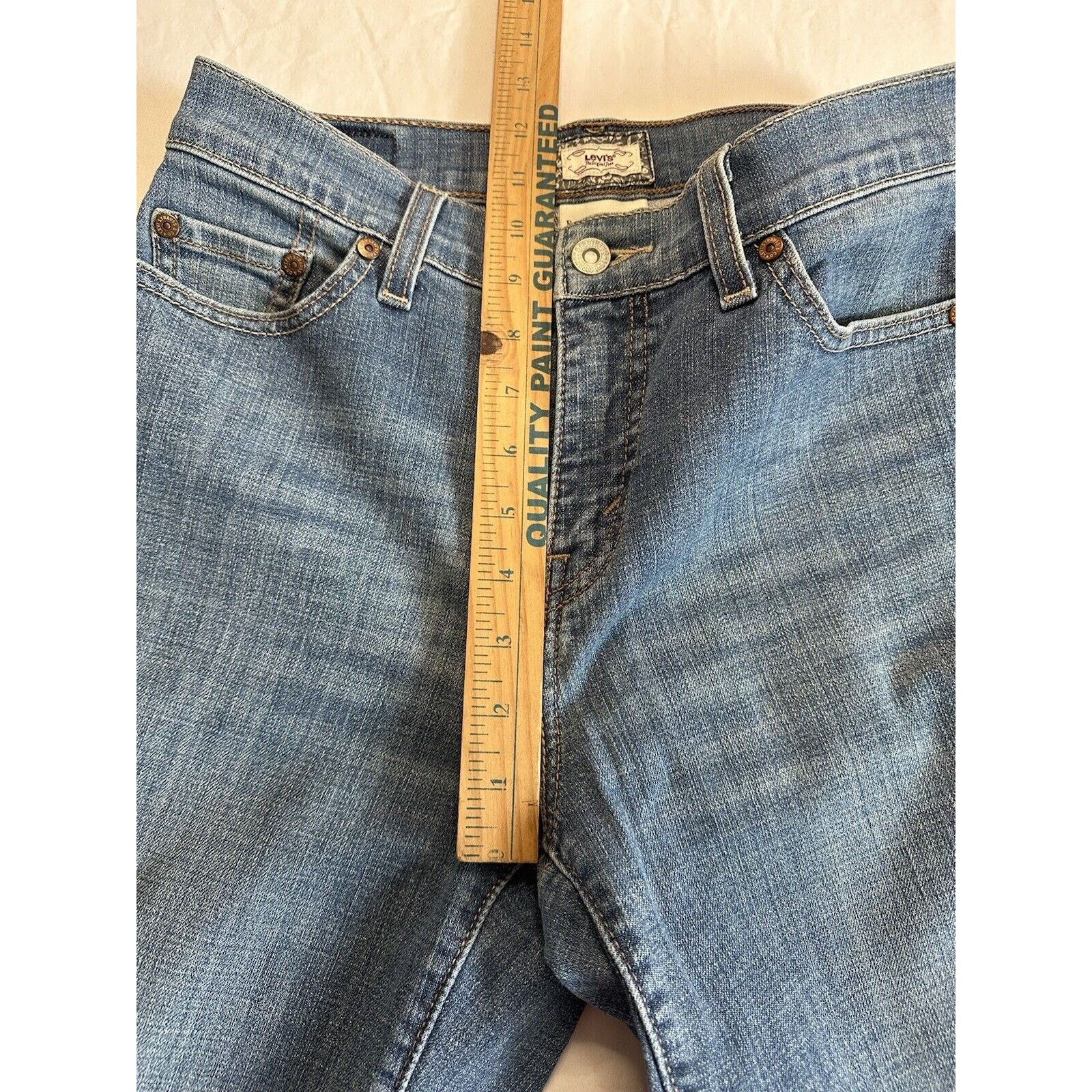 Levi's Levis Original Perfectly Slimming 512 Jeans Blue Sz 6M VTG Size 28" / US 6 / IT 42 - 9 Thumbnail