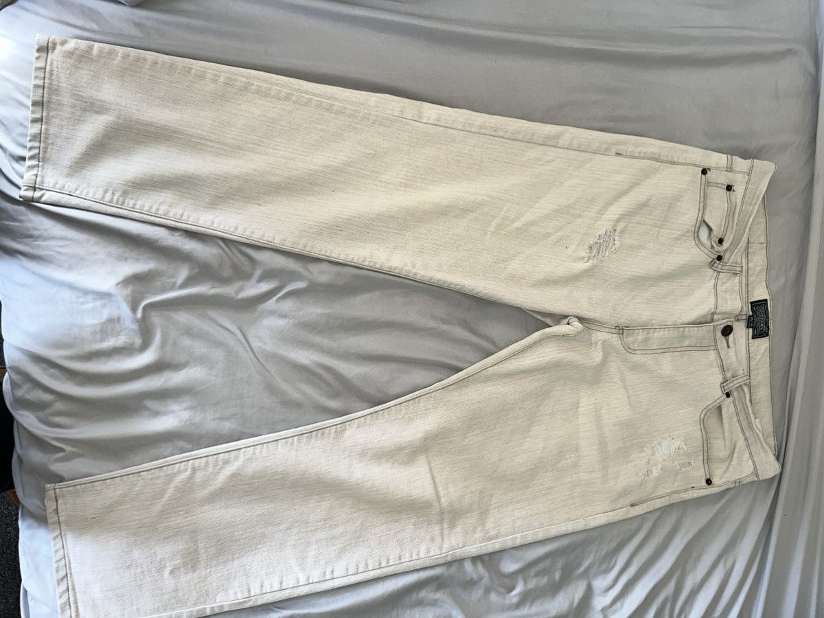 Company 81 × Levi's × Vintage White Straight Leg Jeans Size US 34 / EU 50 - 2 Thumbnail