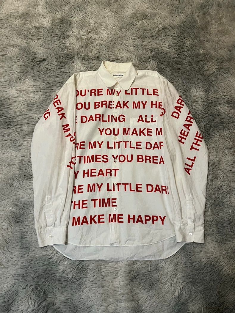Junya Watanabe Junya Watanabe Poem Print Shirt Size US L / EU 52-54 / 3 - 2 Thumbnail