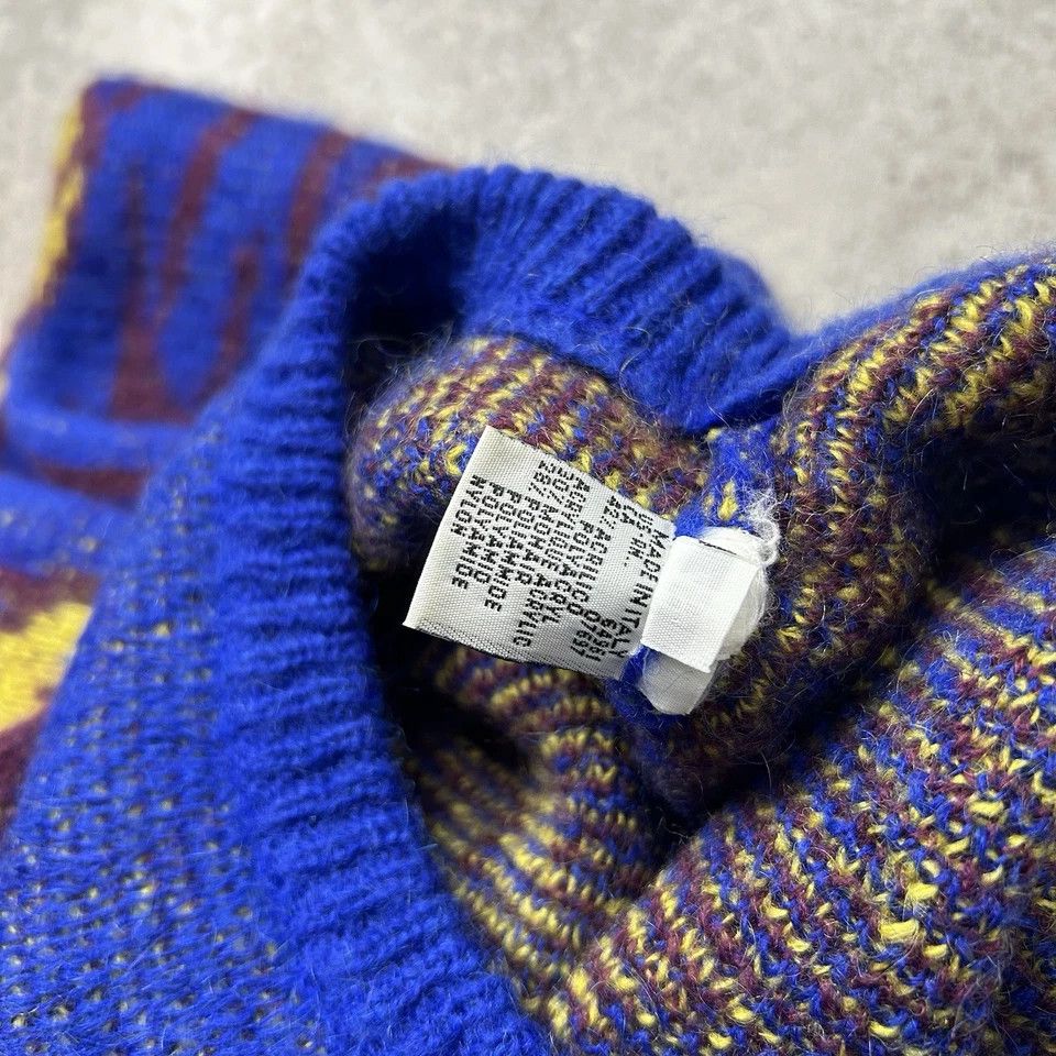 Benetton × Vintage NATIVE AZTEC MOHAIR BLEND KNIT SWEATER SIZE 48 MADE IN ITALY Size US M / EU 48-50 / 2 - 7 Thumbnail