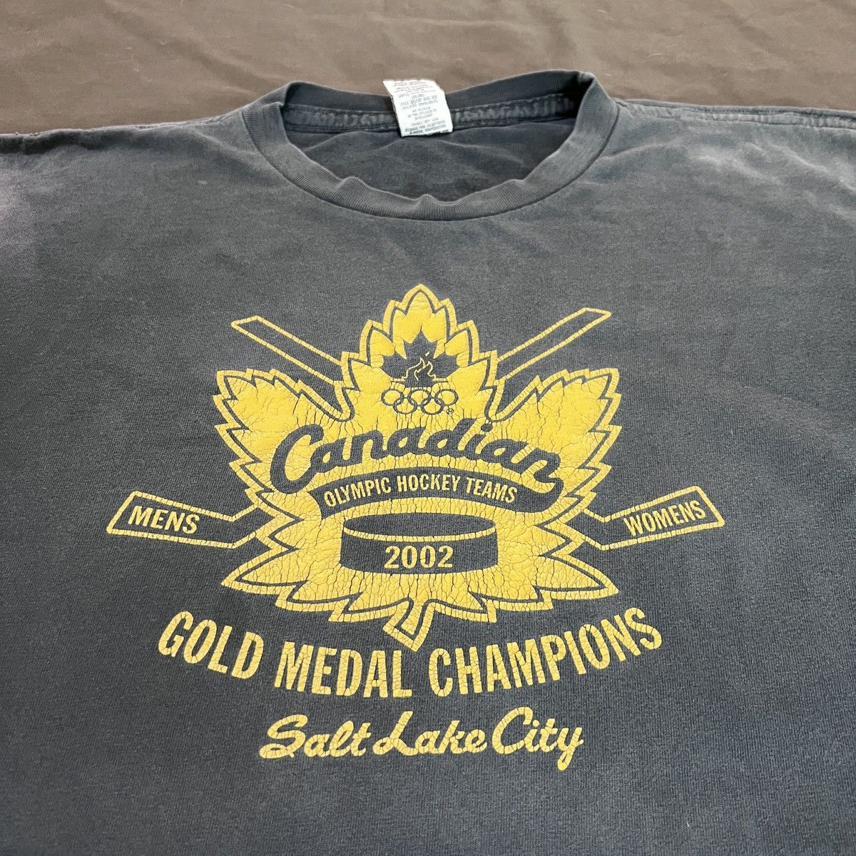 NHL Vintage 2002 Roots Champion Hockey Teams Tee Faded Thrashed Size US XL / EU 56 / 4 - 1 Thumbnail