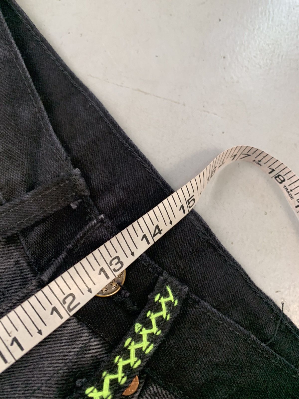 Levi's upcycled neon thread printed baggy fit denim Size US 30 / EU 46 - 11 Thumbnail