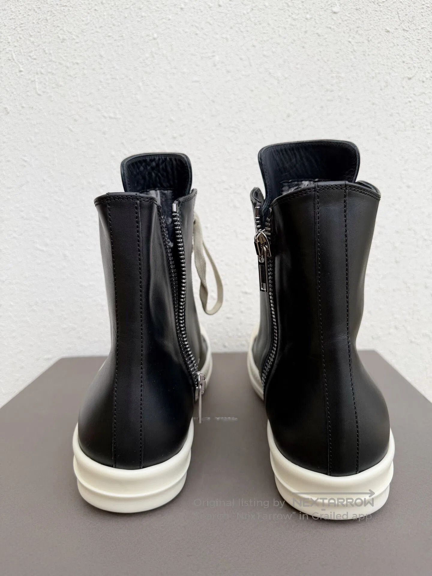 Rick Owens Rick Owens High-Top Leather Sneakers. Size US 10 / EU 43 - 6 Thumbnail