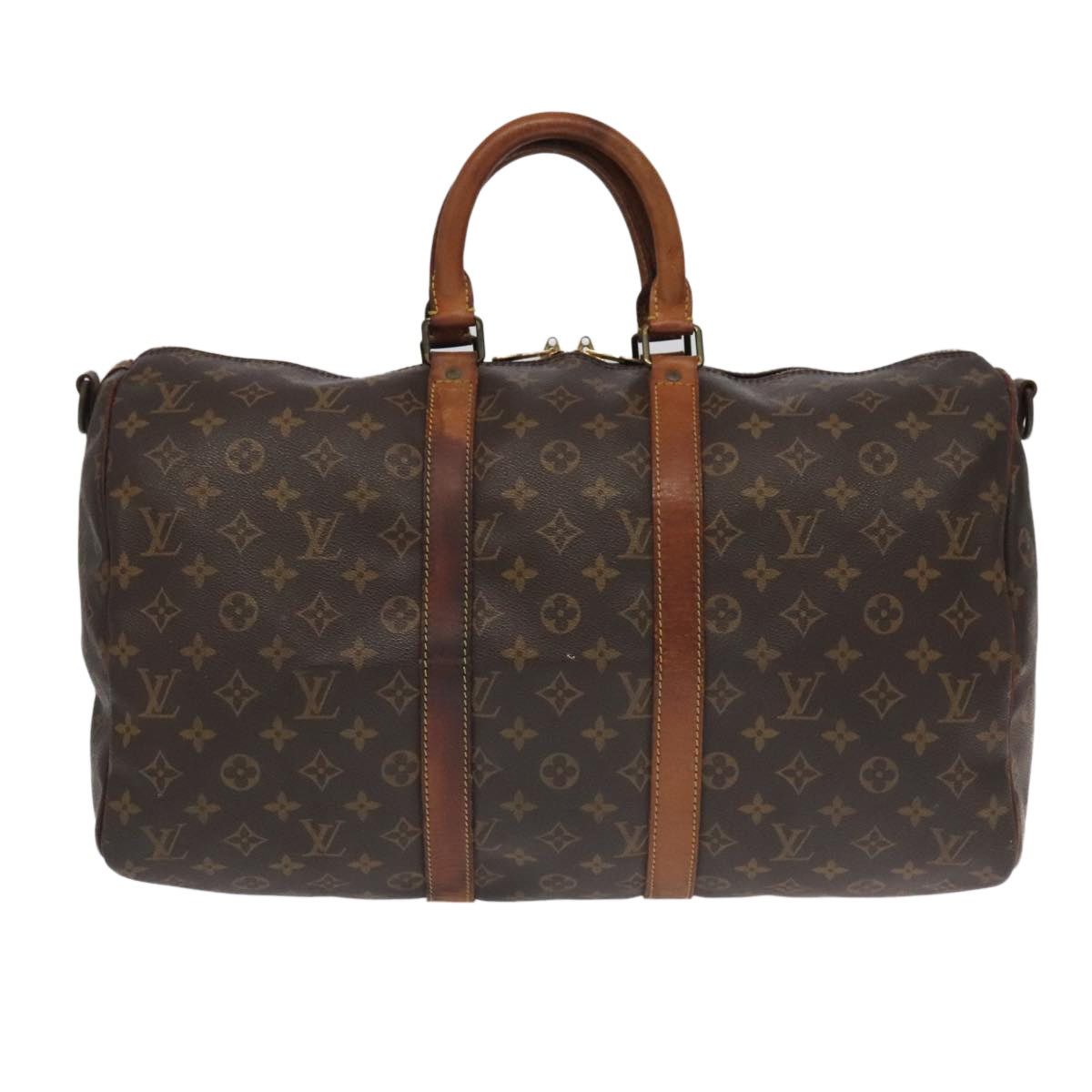 LOUIS VUITTON Monogram Keepall Bandouliere 45 Boston Bag