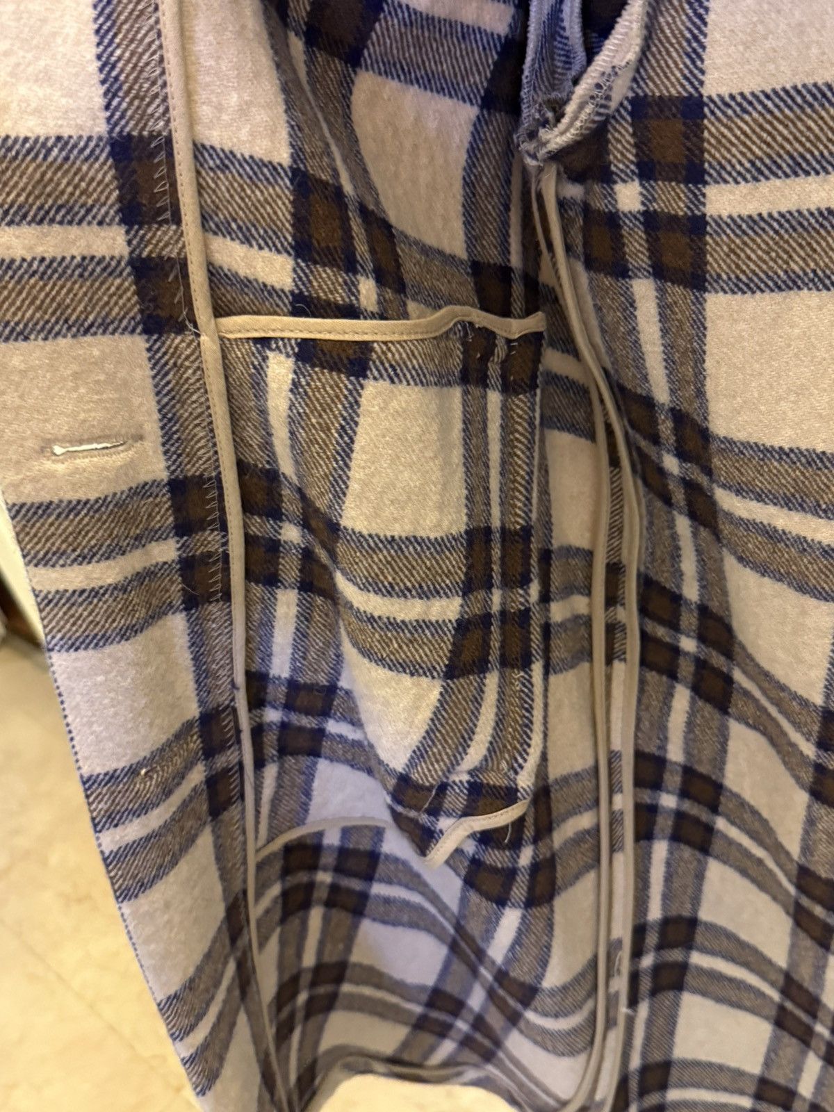 ba&sh Ba&sh brown and cream plaid wool coat Size M / US 6-8 / IT 42-44 - 6 Thumbnail