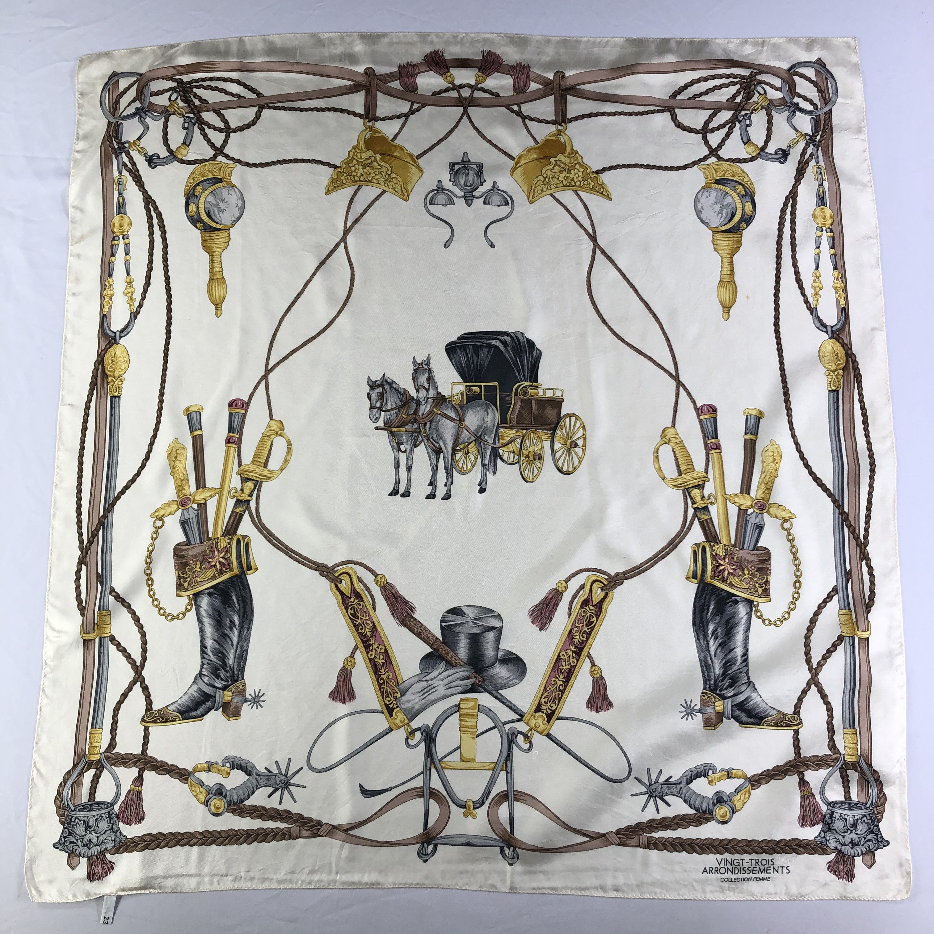 Vintage Vintage Silk Scarf Size ONE SIZE - 2 Thumbnail