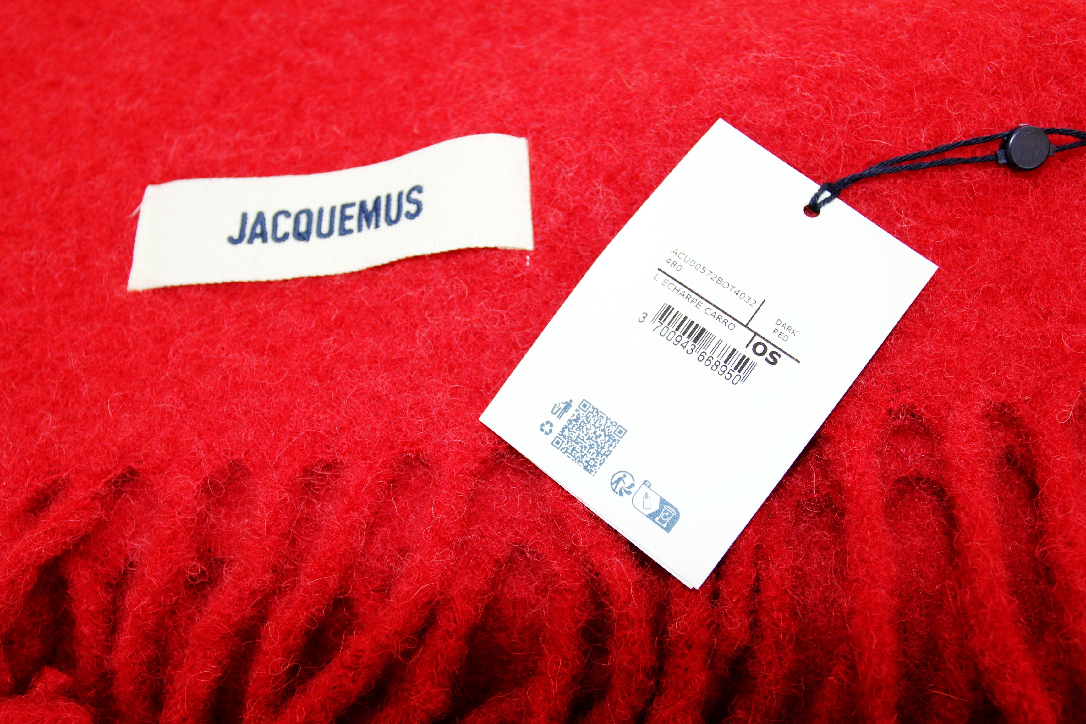 Jacquemus BNWT AW25 JACQUEMUS L ECHARPE CARRO SCARVES RED Size ONE SIZE - 3 Thumbnail