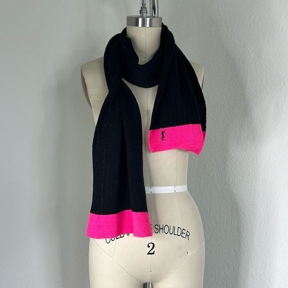 Vintage × Yves Saint Laurent VTG YSL Scarf Japan Knit 70s Size ONE SIZE - 1 Thumbnail