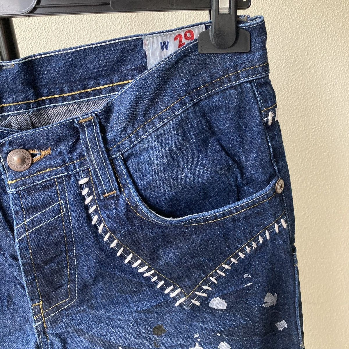 Vintage Avant Garde Denim Jeans Vintage Tim Burton Style Size US 29 - 5 Thumbnail