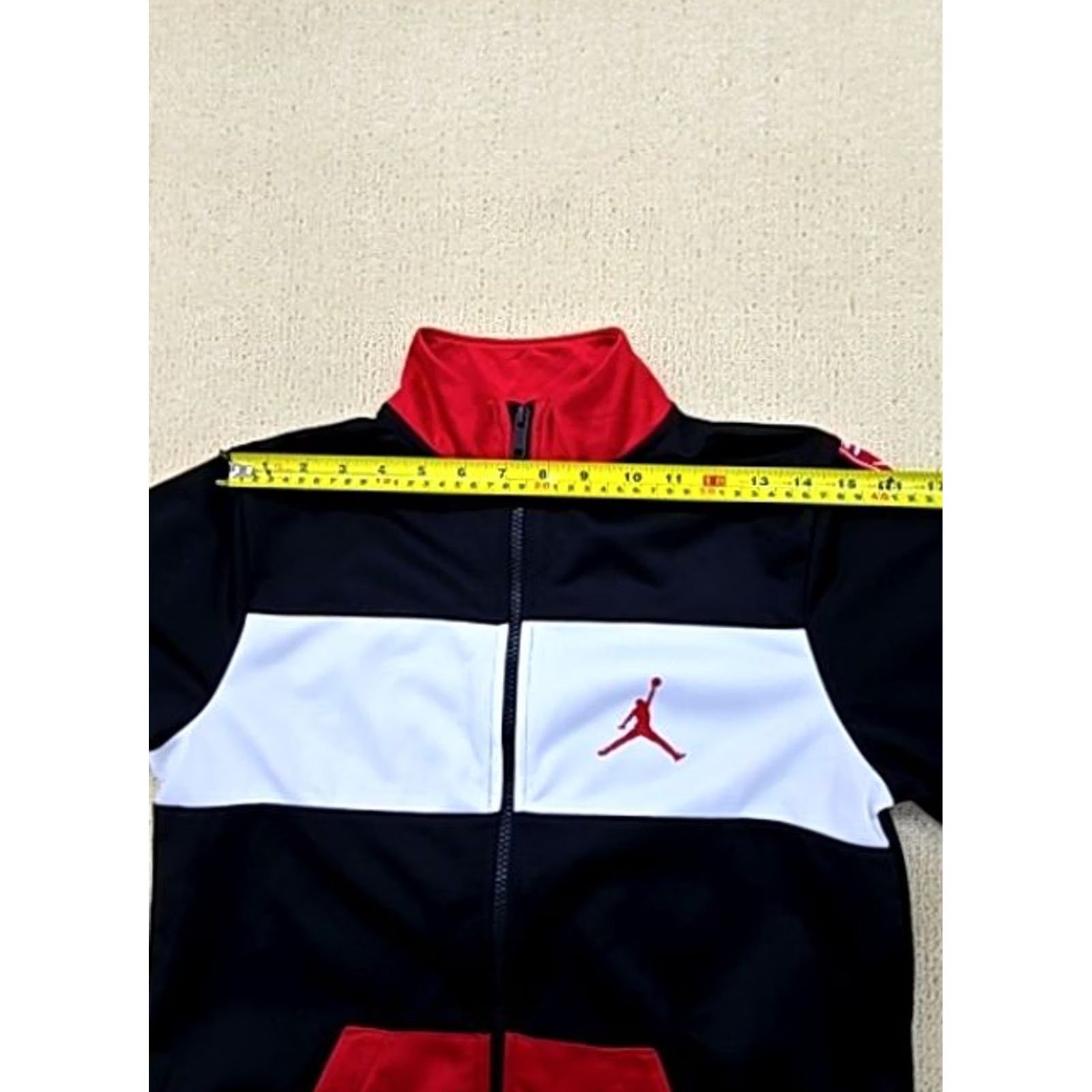Jordan Brand Jordan Jumpman Classics Track Jacket Men XL Black/Red/White - Regular Fit, Zip-up, Polyester, Color Block, Casual/Athletic, Jacket Size US XL / EU 56 / 4 - 5 Thumbnail
