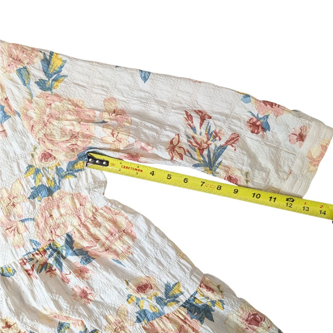 Zara Zara Pastel Floral Tiered Babydoll Dress | Women's XXL Size XXL / US 16-18 / IT 52-54 - 7 Thumbnail