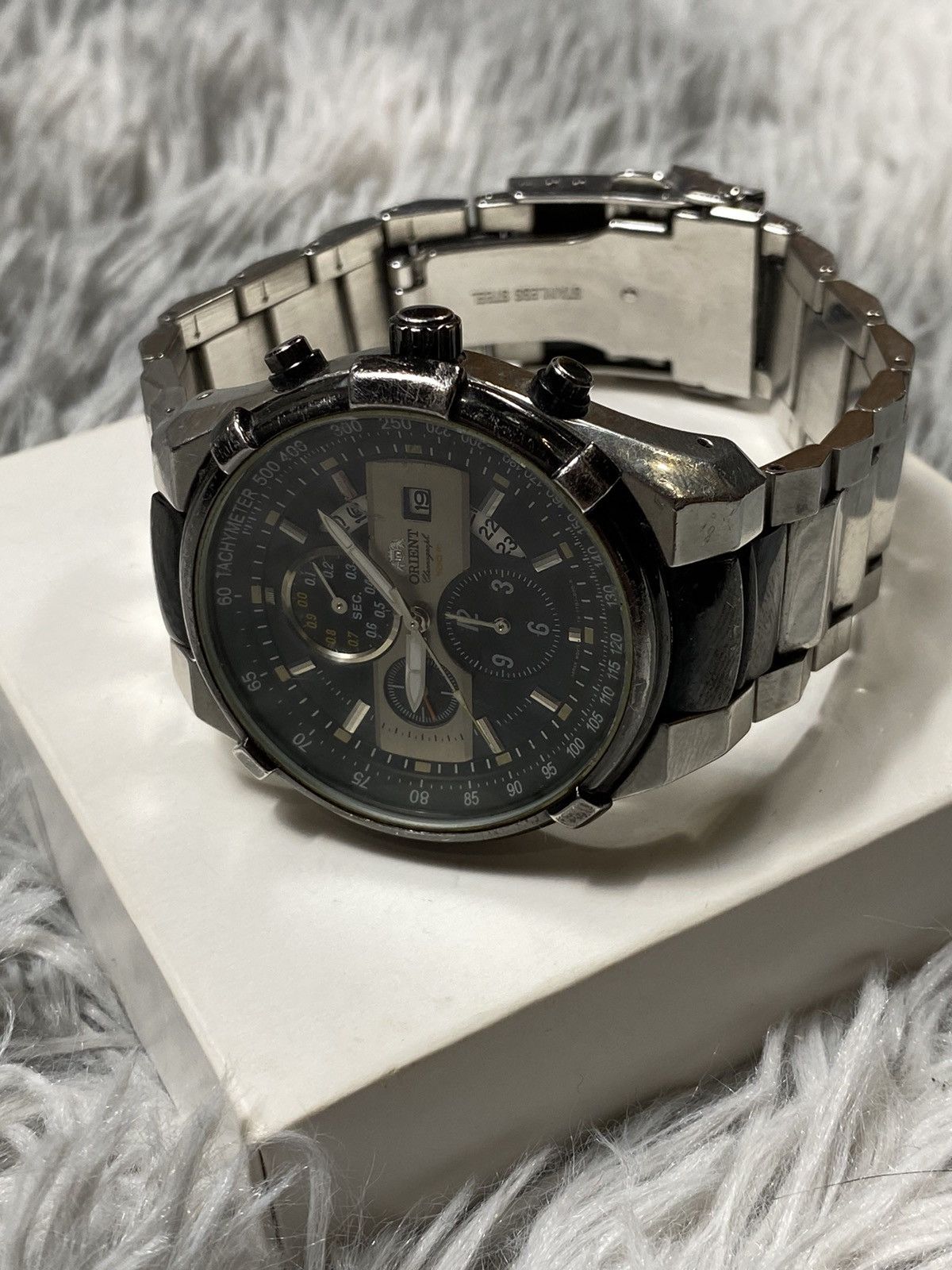 Orient × Vintage Orient Chronograph 100M Classic Style Japanese Brand Size ONE SIZE - 9 Thumbnail